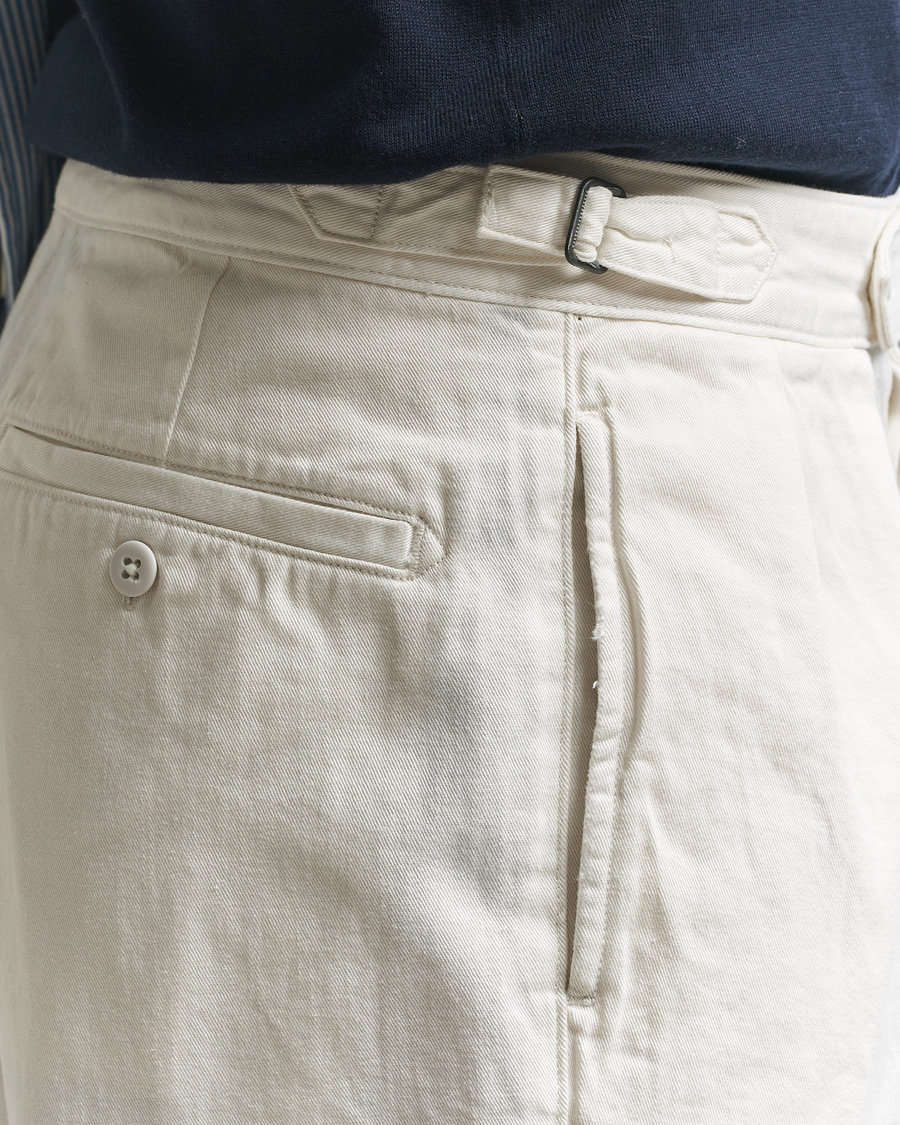 Homme | Pantalons | Polo Ralph Lauren | Pleated Cotton Twill Chinos Deckwash White