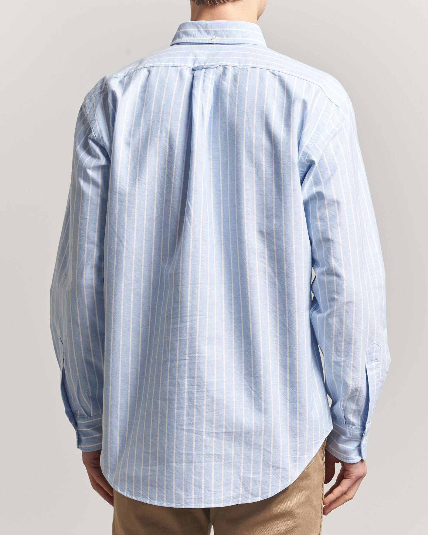 Homme | Chemises | Kamakura Shirts | Vintage Ivy Oxford BD Shirt Blue Blazer Stripe