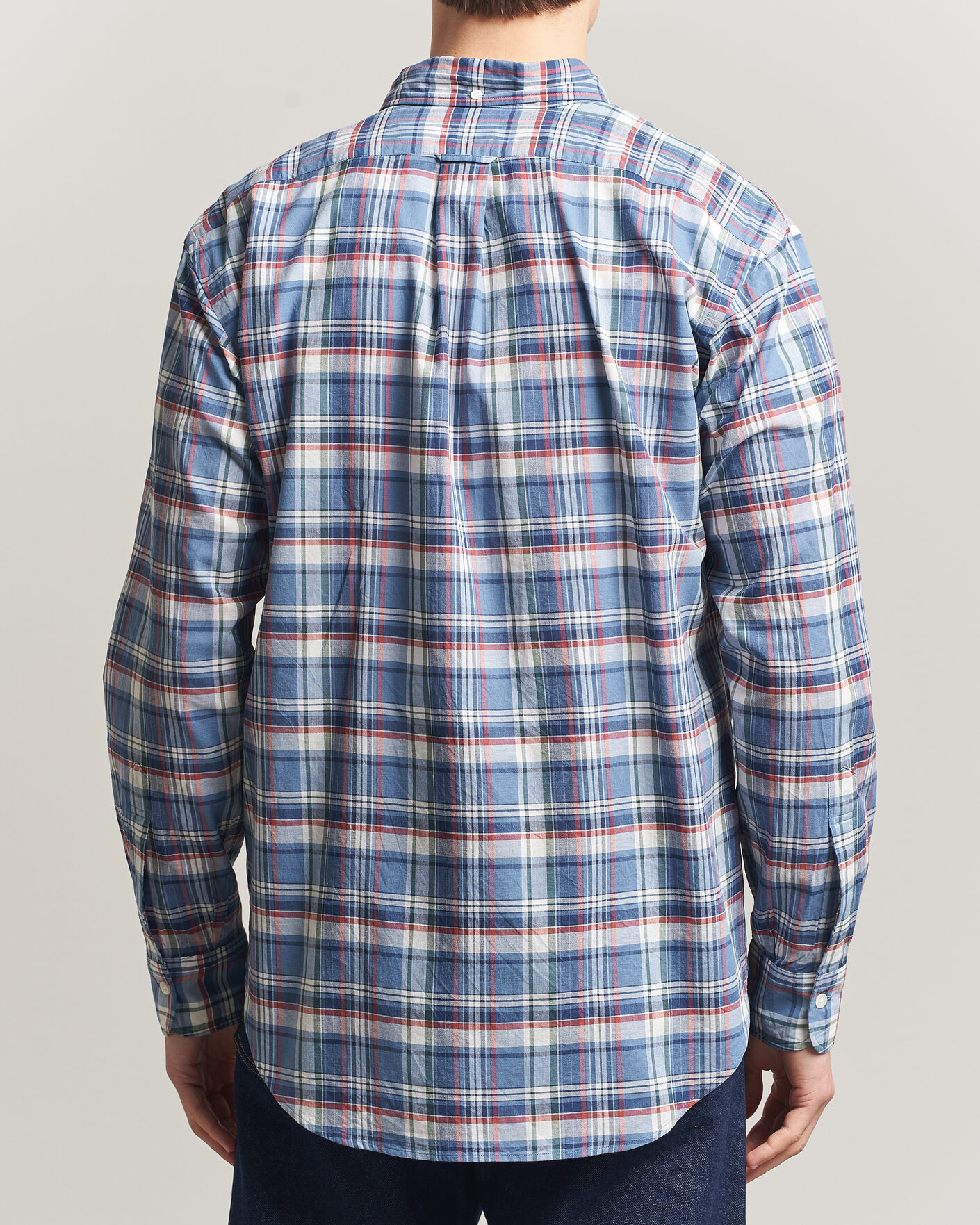 Homme | Chemises | Kamakura Shirts | Vintage Ivy Button Down Shirt Blue Madras