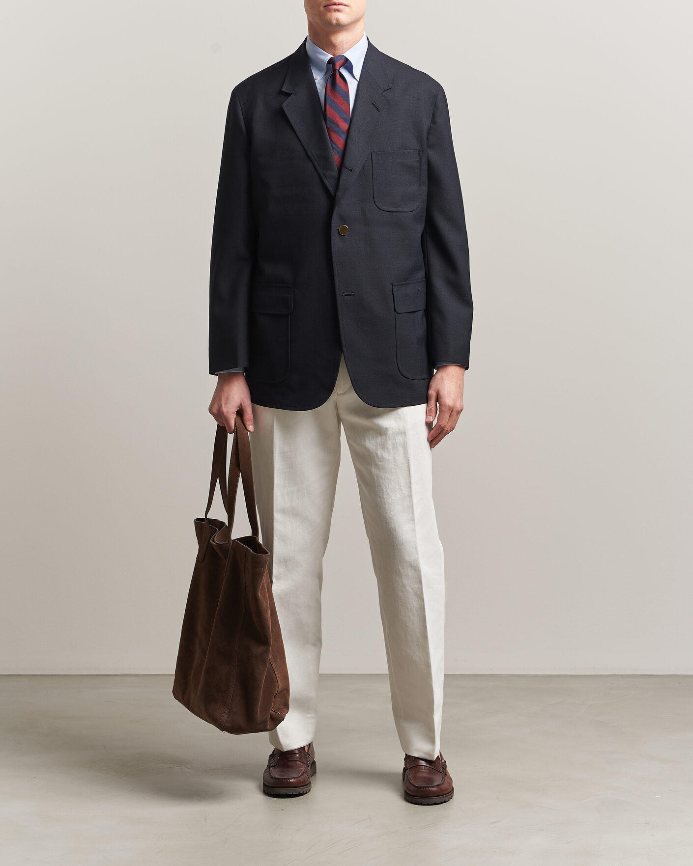 Homme | Blazers | Kamakura Shirts | Unstructured Ivy Blazer Navy