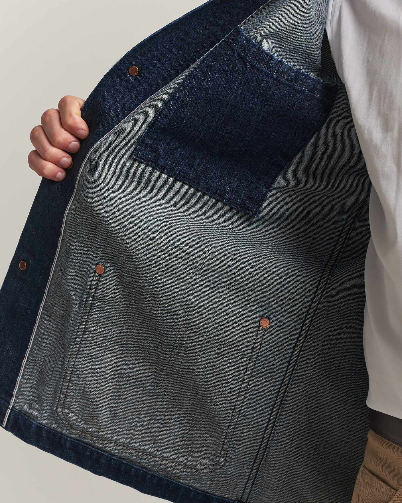 Homme | Manteaux Et Vestes | Kamakura Shirts | French Work Jacket Dark Denim