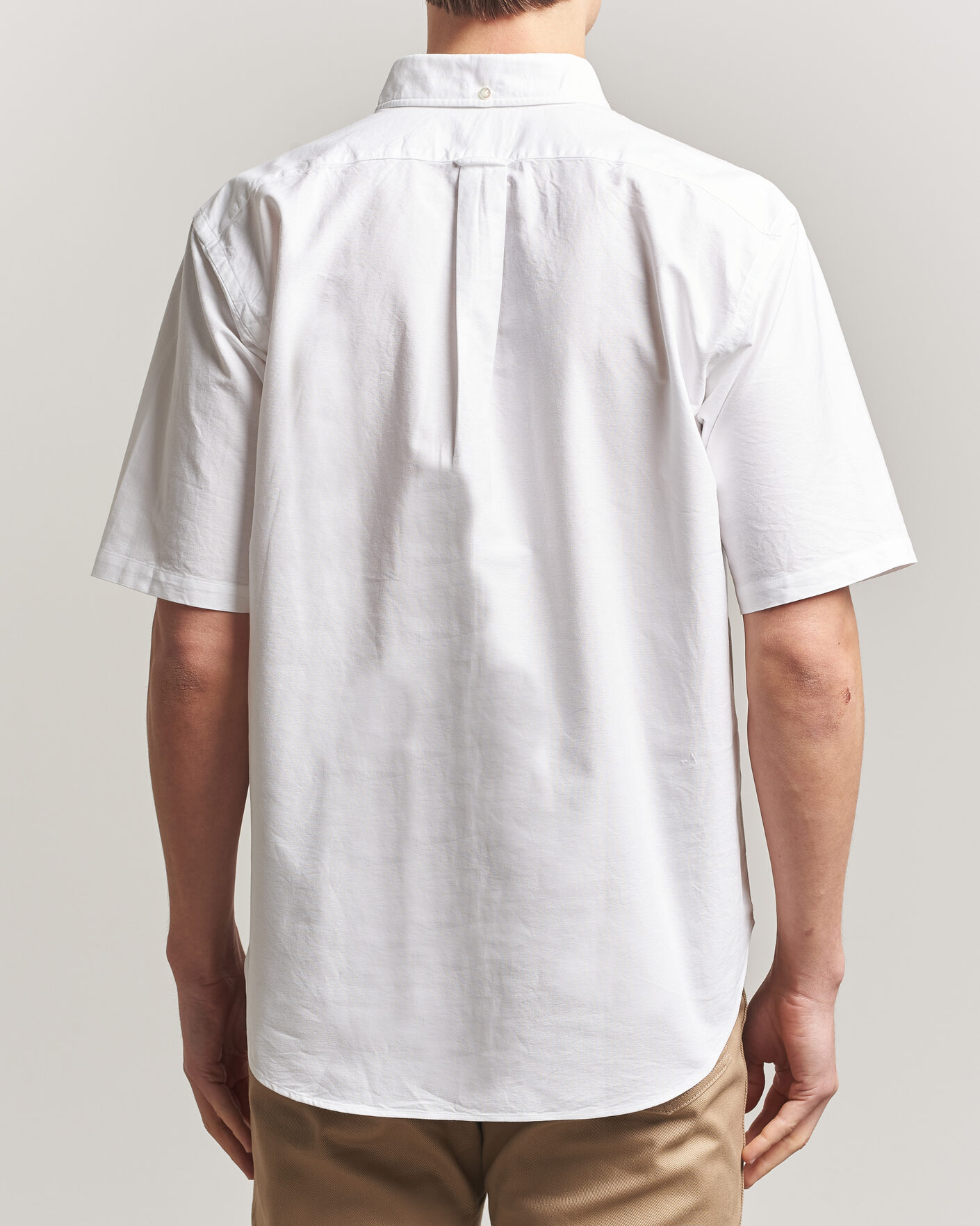 Homme | Chemises | Kamakura Shirts | Vintage Ivy Half Sleeve Oxford Popover White