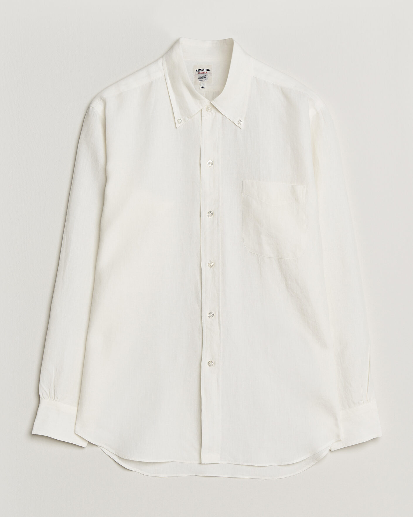 Homme | Chemises | Kamakura Shirts | Linen Ametora Shirt White