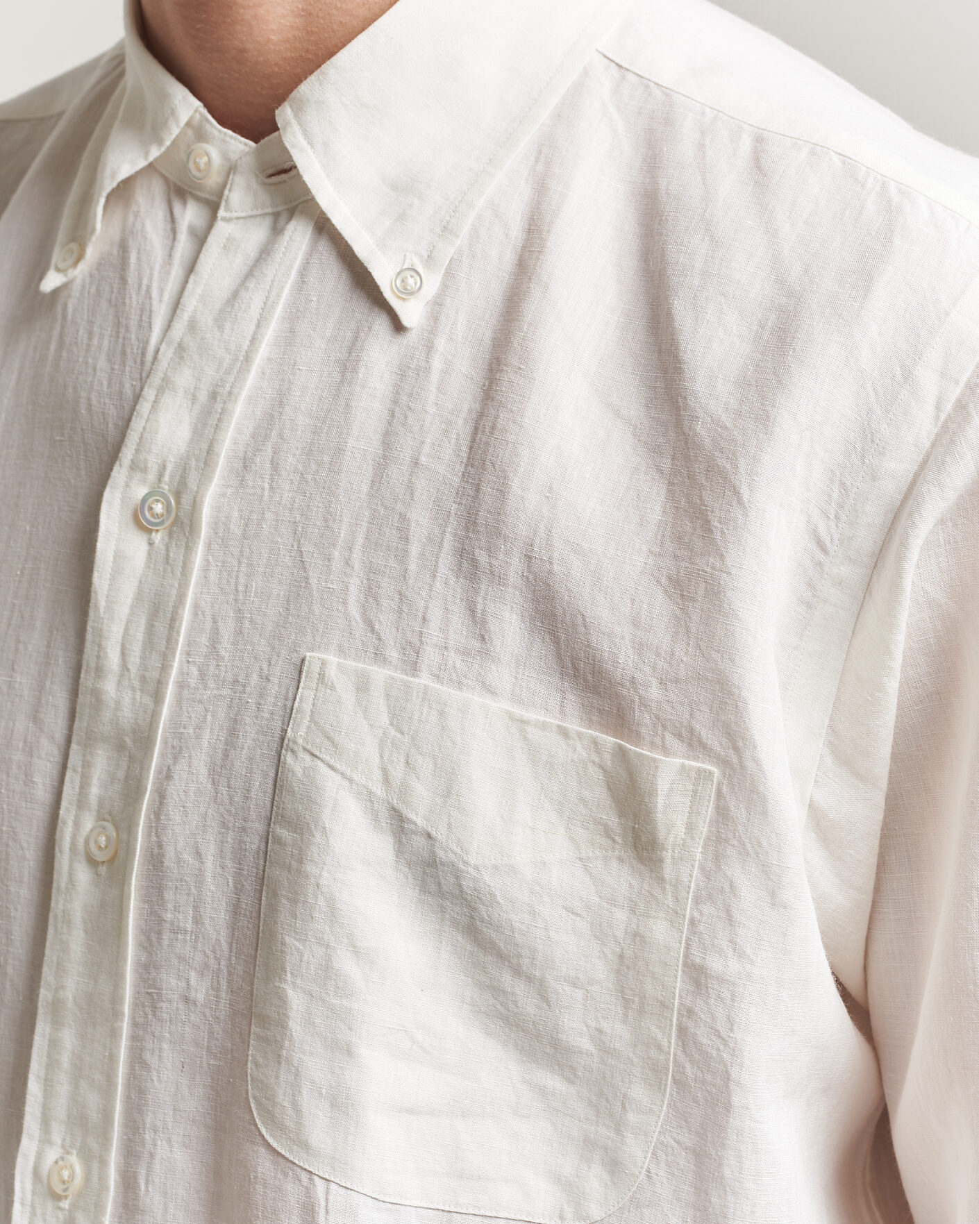 Homme | Chemises | Kamakura Shirts | Linen Ametora Shirt White