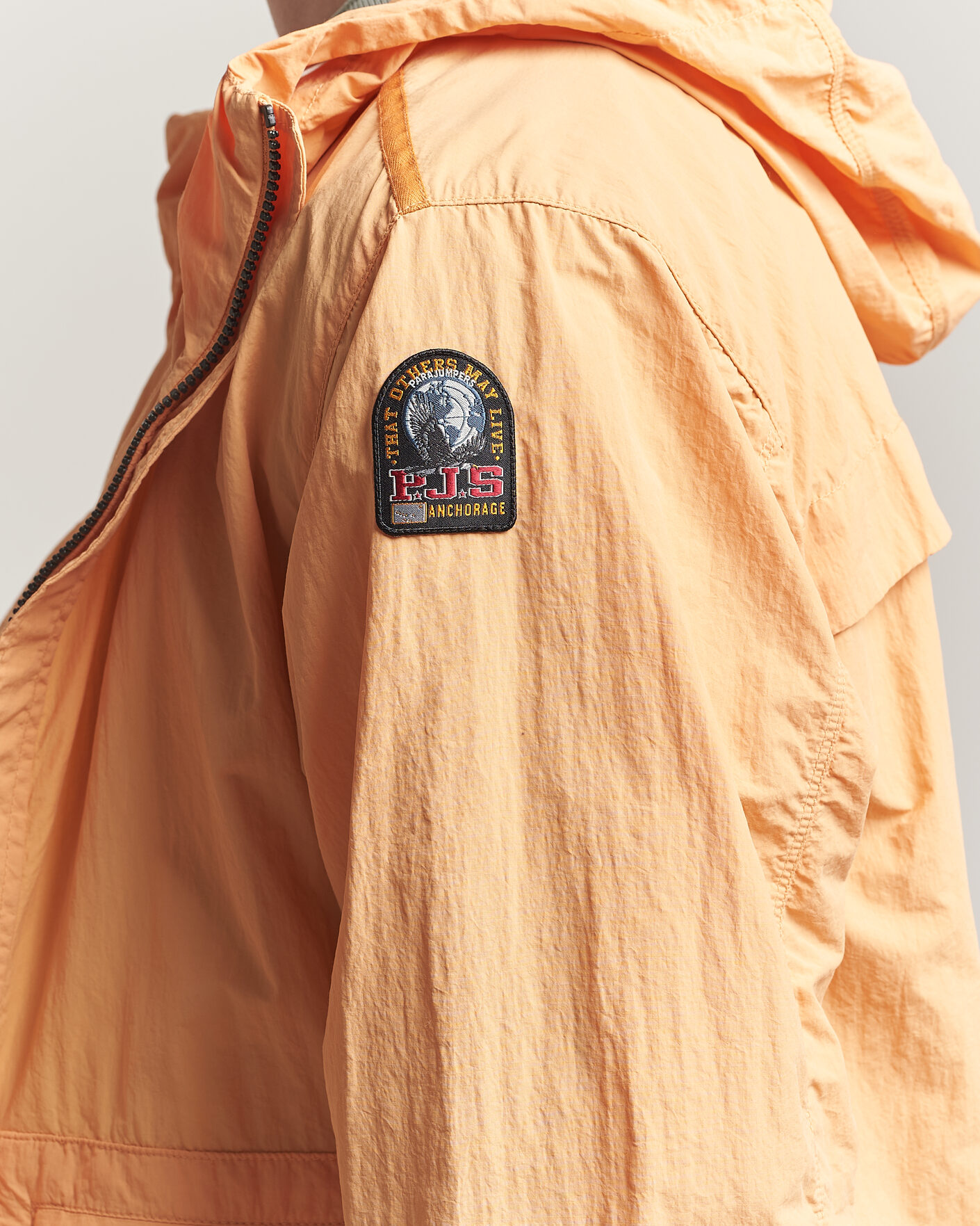 Homme | Manteaux Et Vestes | Parajumpers | Rube Smash Peached Nylon Hooded Jacket Apricot Nectar