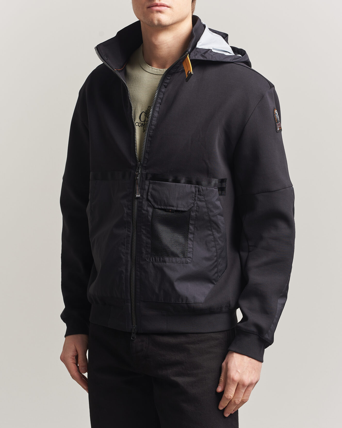 Homme | Manteaux Et Vestes | Parajumpers | Kouga Evo Fleece Hooded Hybrid Jacket Black