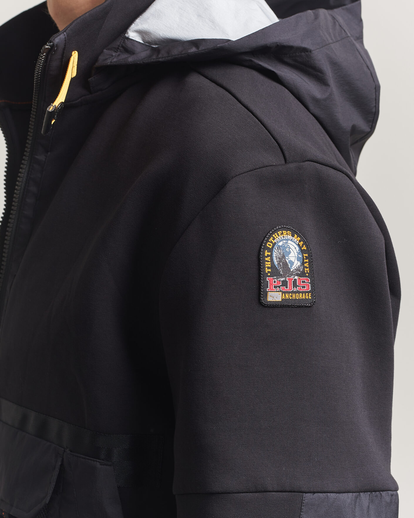 Homme | Manteaux Et Vestes | Parajumpers | Kouga Evo Fleece Hooded Hybrid Jacket Black