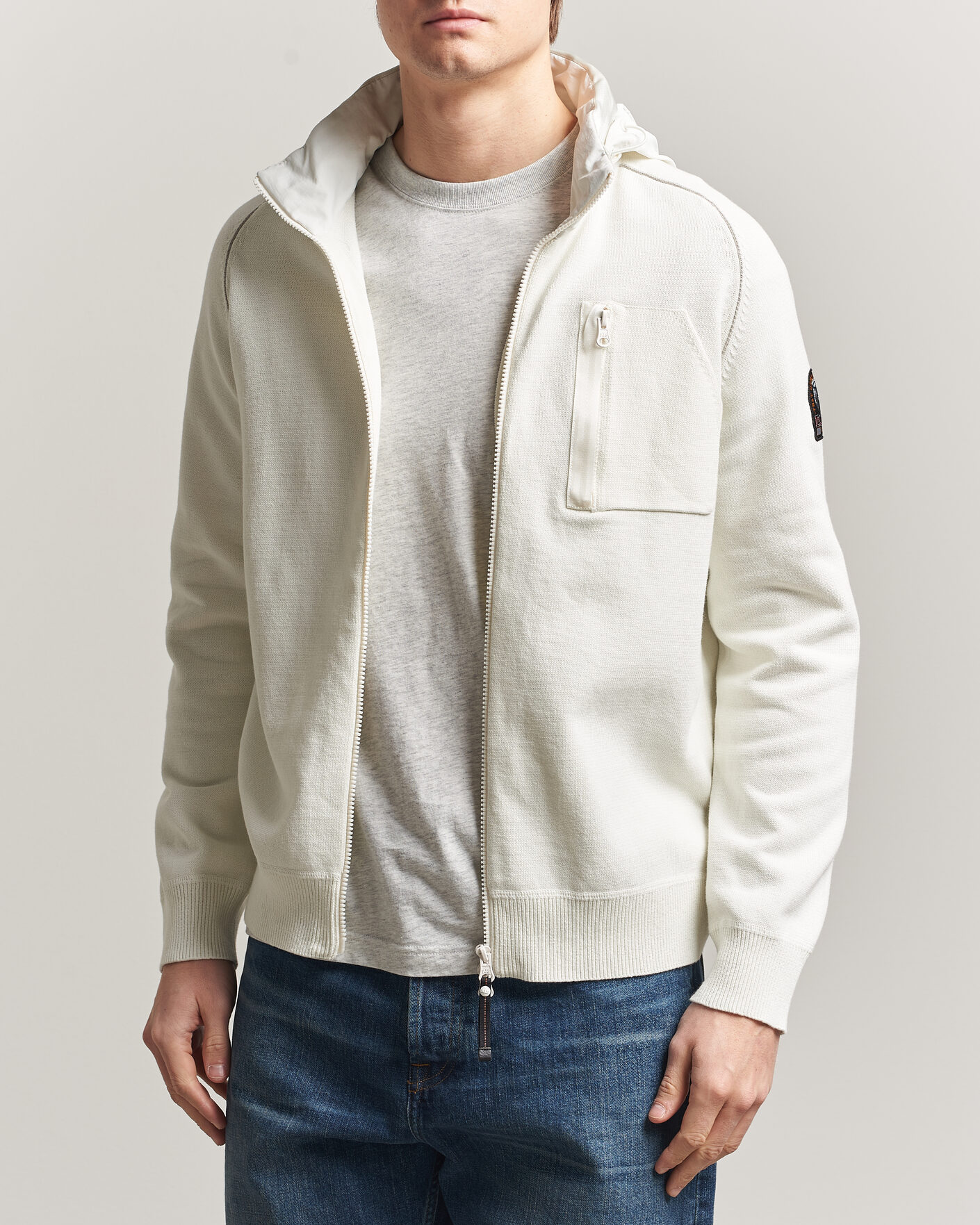 Homme | Manteaux Et Vestes | Parajumpers | Bargany Rescue Knitted Hybrid Jacket Star White