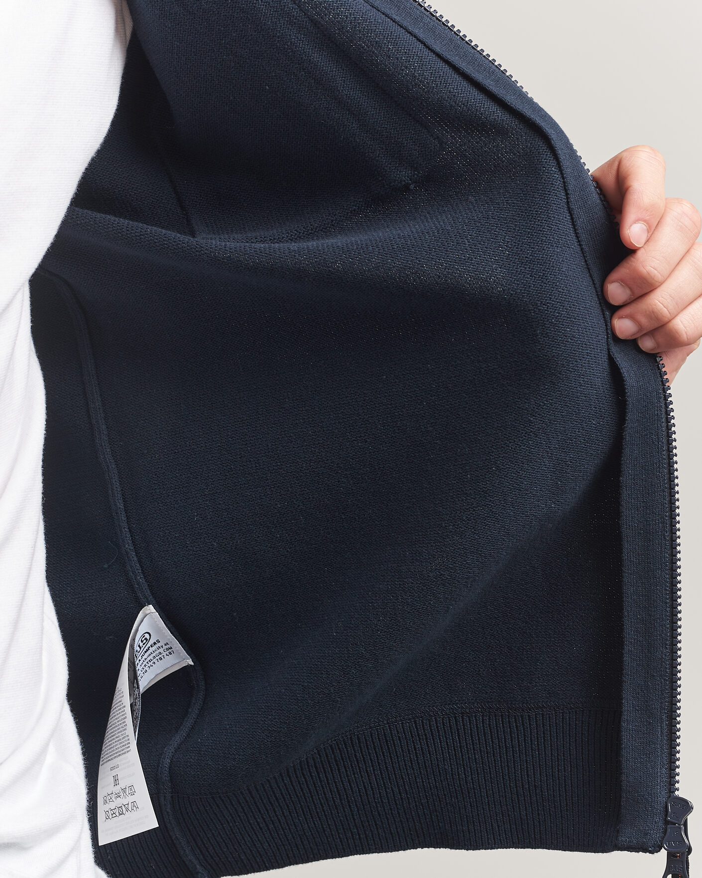 Homme | Manteaux Et Vestes | Parajumpers | Bargany Rescue Knitted Hybrid Jacket Ink Blue