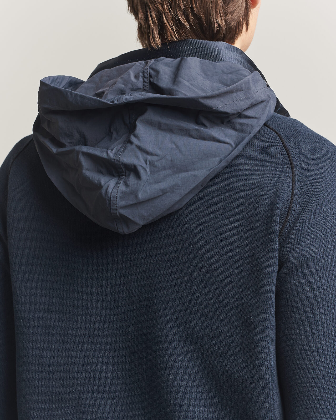 Homme | Manteaux Et Vestes | Parajumpers | Bargany Rescue Knitted Hybrid Jacket Ink Blue