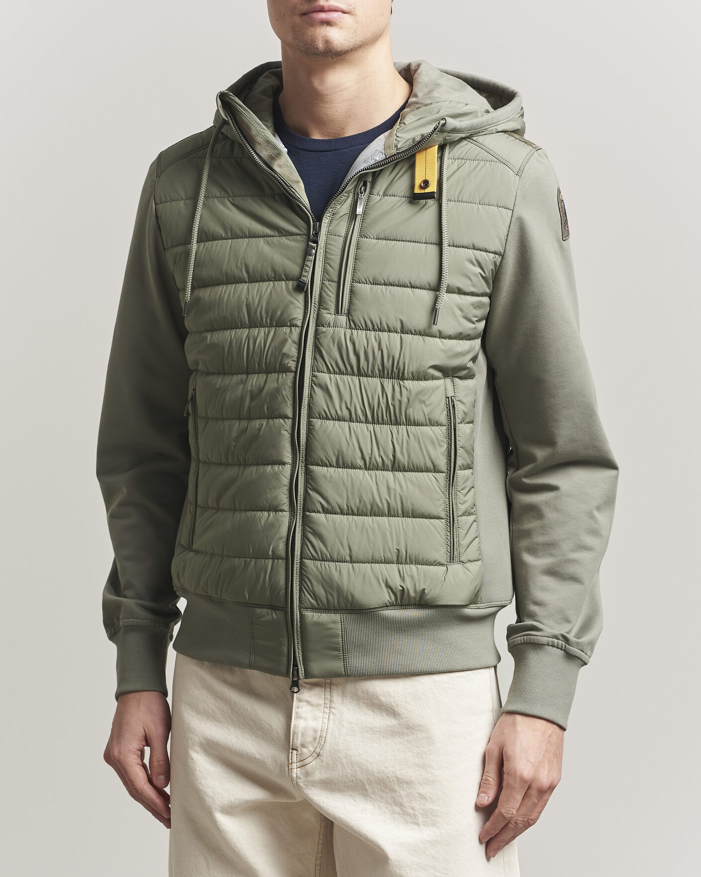 Homme | Manteaux Et Vestes | Parajumpers | Ivor Hybrid Hooded Jacket Ashen Sage