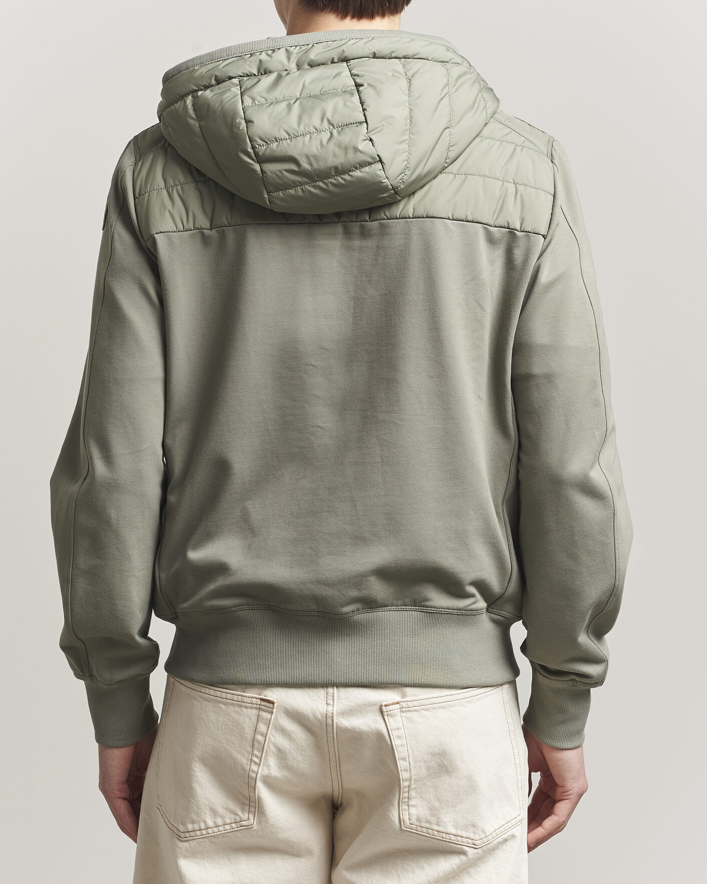 Homme | Manteaux Et Vestes | Parajumpers | Ivor Hybrid Hooded Jacket Ashen Sage