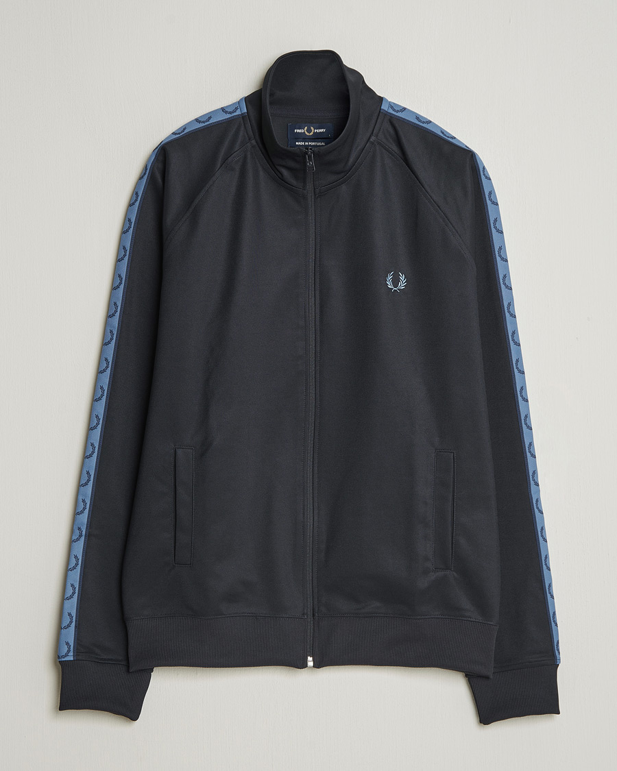 Homme | Pulls Et Tricots | Fred Perry | Taped Track Jacket Navy