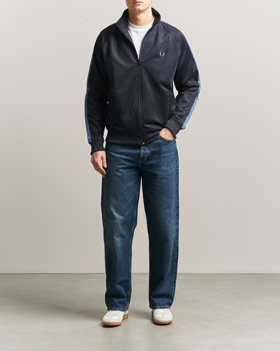 Homme | Pulls Et Tricots | Fred Perry | Taped Track Jacket Navy