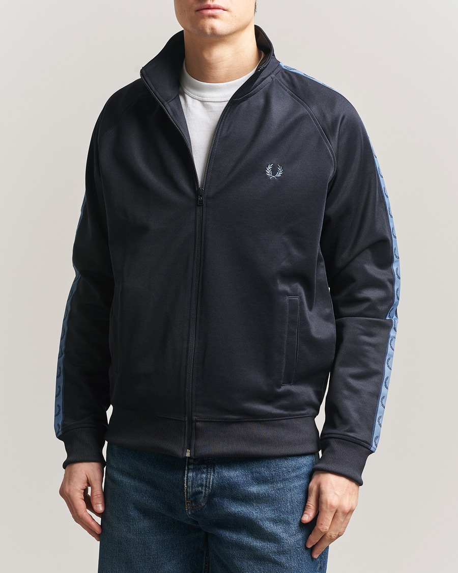 Homme | Pulls Et Tricots | Fred Perry | Taped Track Jacket Navy