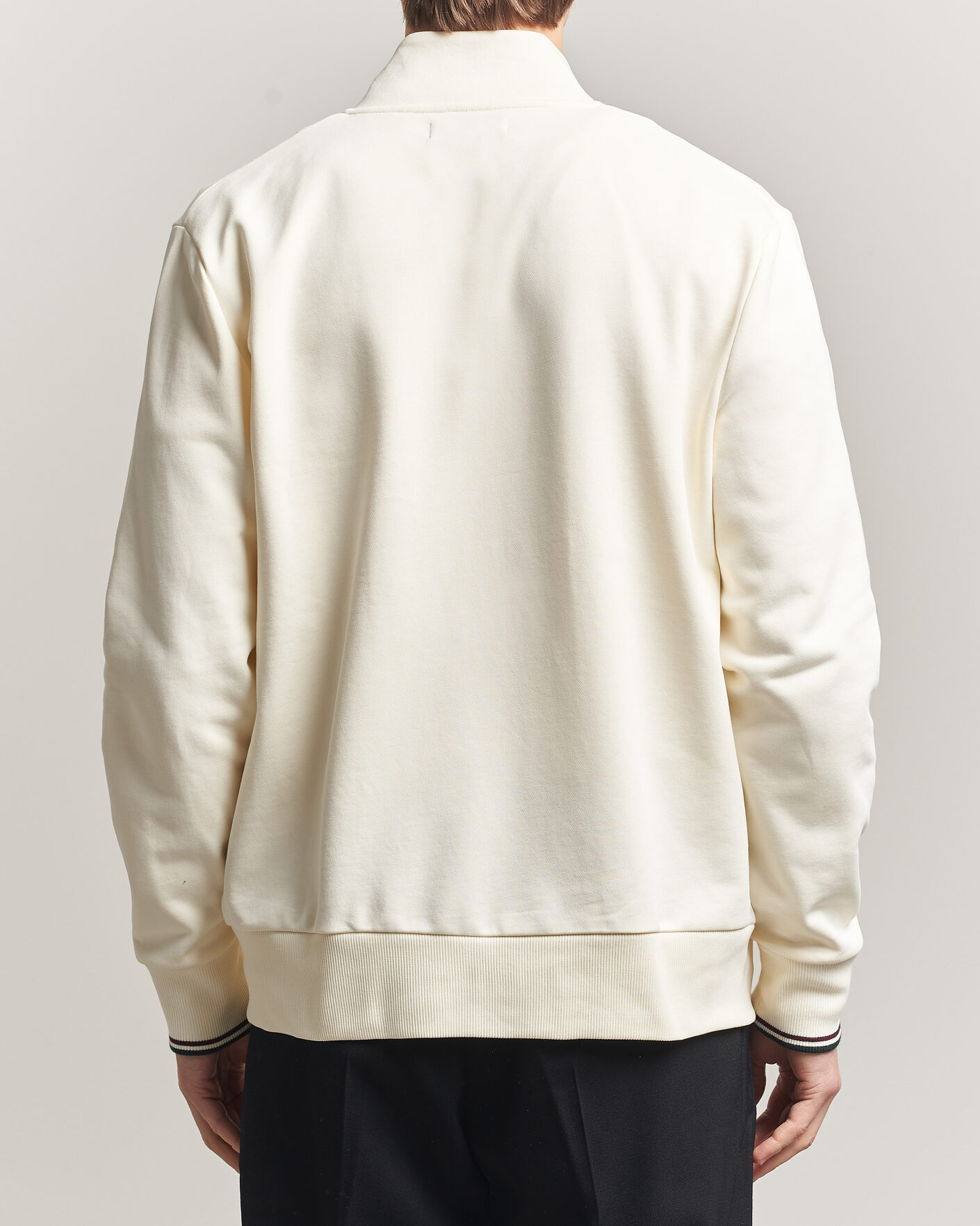 Homme | Pulls Et Tricots | Fred Perry | Full Zip Sweatshirt Ecru