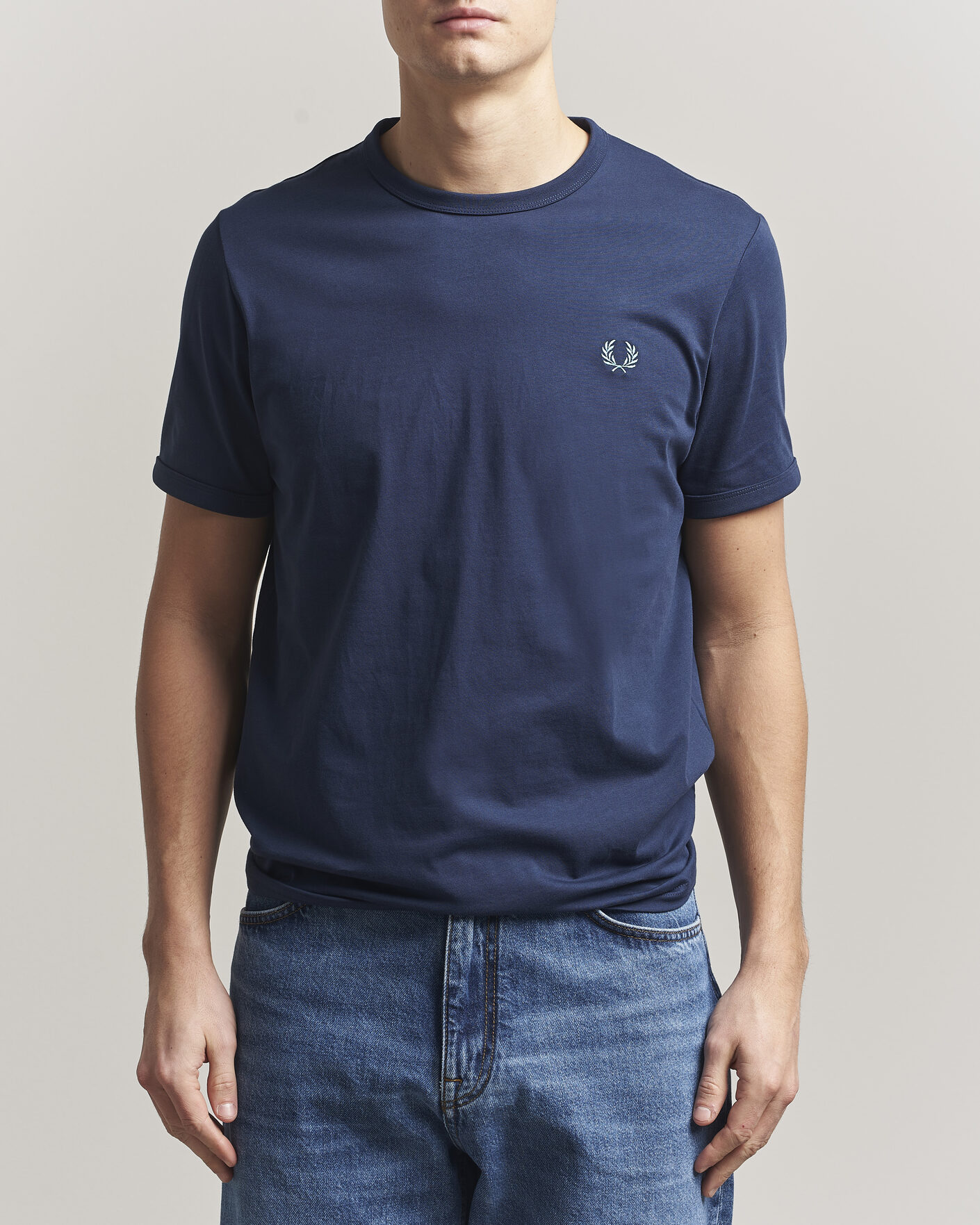 Homme | T-shirts | Fred Perry | Ringer T-Shirt Tennis Blue