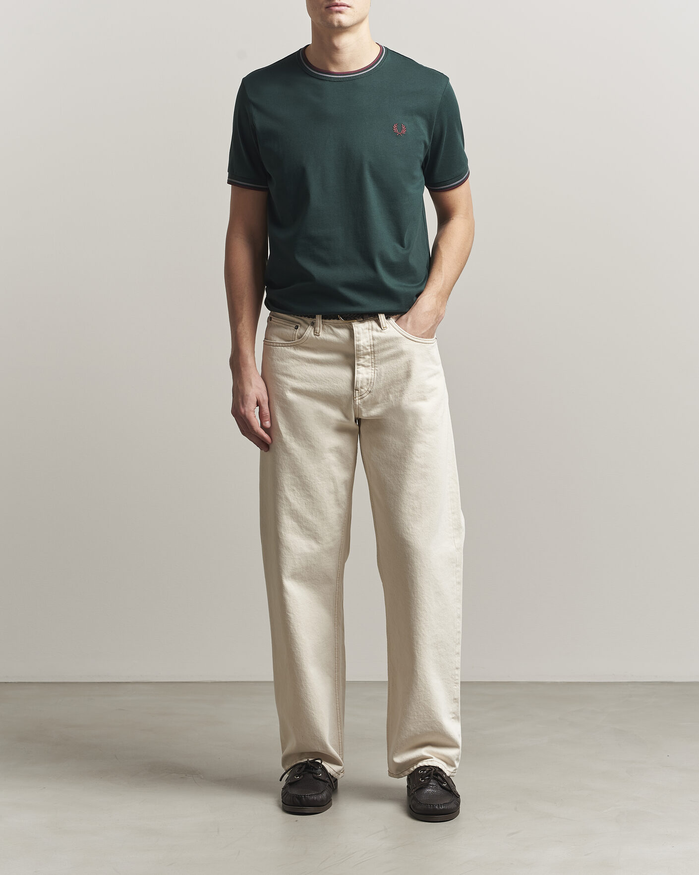 Homme | T-shirts | Fred Perry | Twin Tipped T-Shirt Grassroots Green