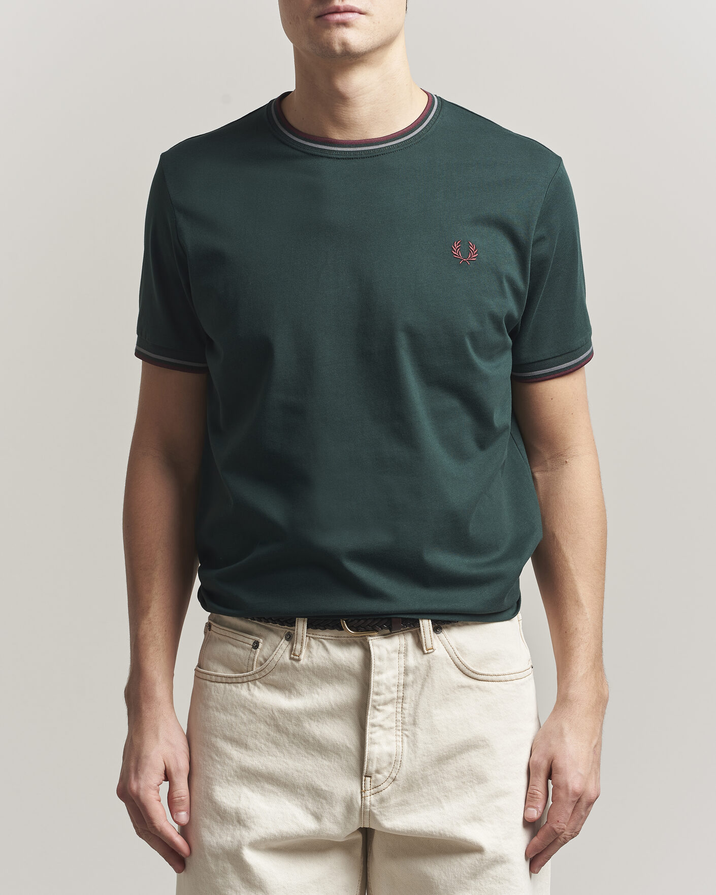Homme | T-shirts | Fred Perry | Twin Tipped T-Shirt Grassroots Green