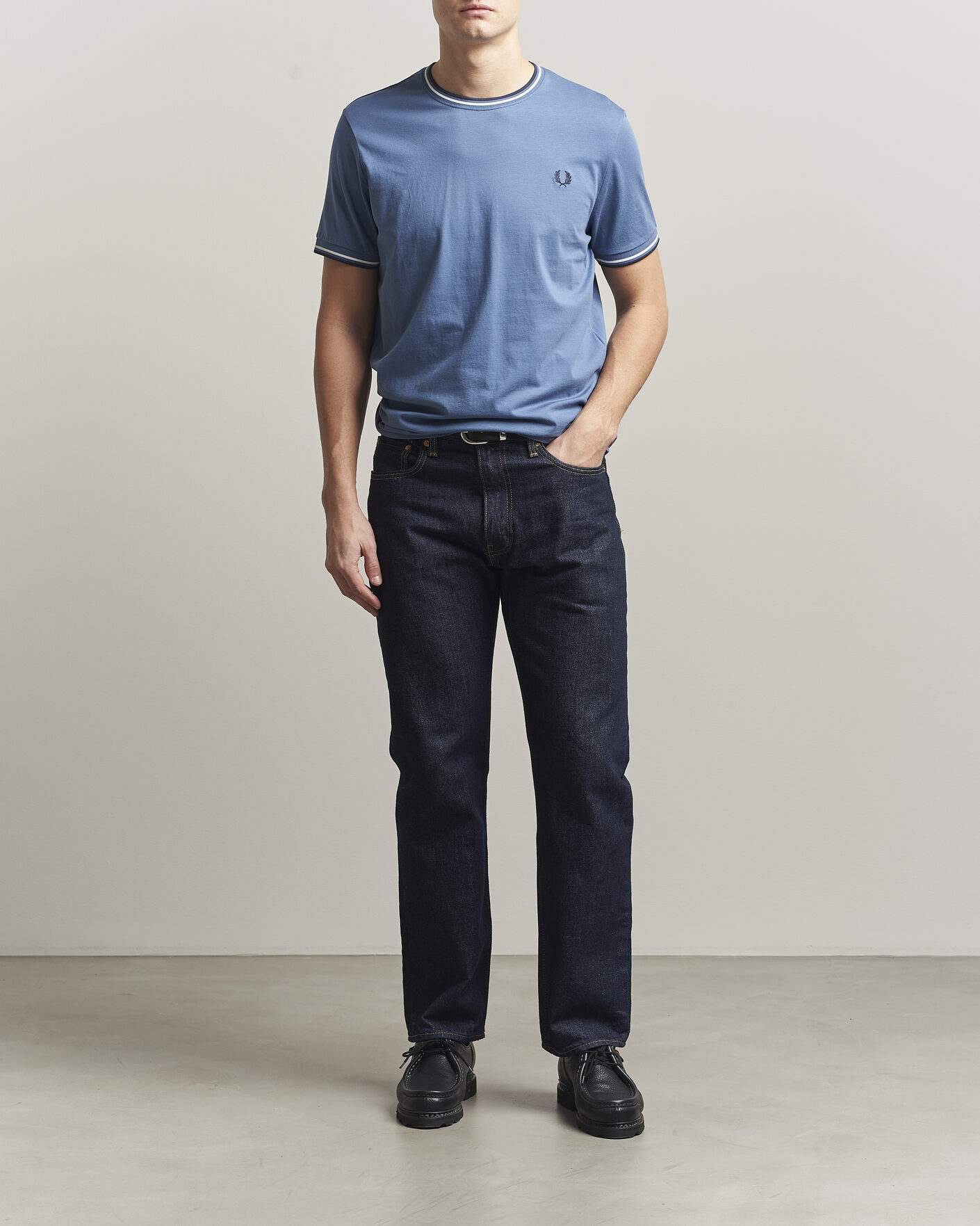 Homme | T-shirts | Fred Perry | Twin Tipped T-Shirt Ace Blue