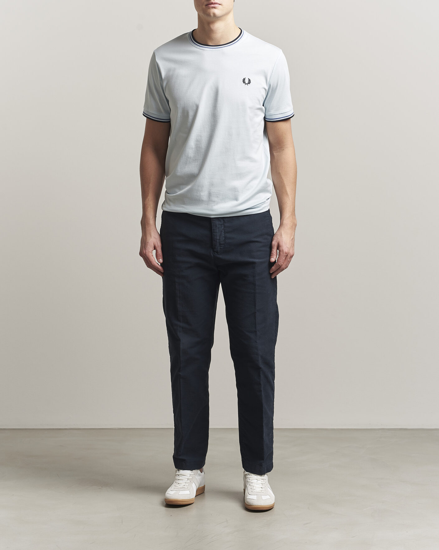 Homme | T-shirts | Fred Perry | Twin Tipped T-Shirt Light Ice
