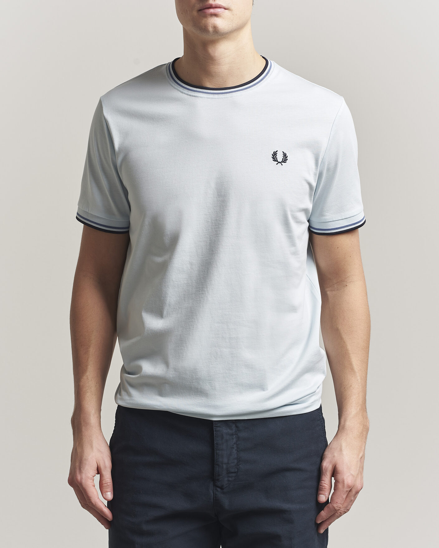 Homme | T-shirts | Fred Perry | Twin Tipped T-Shirt Light Ice