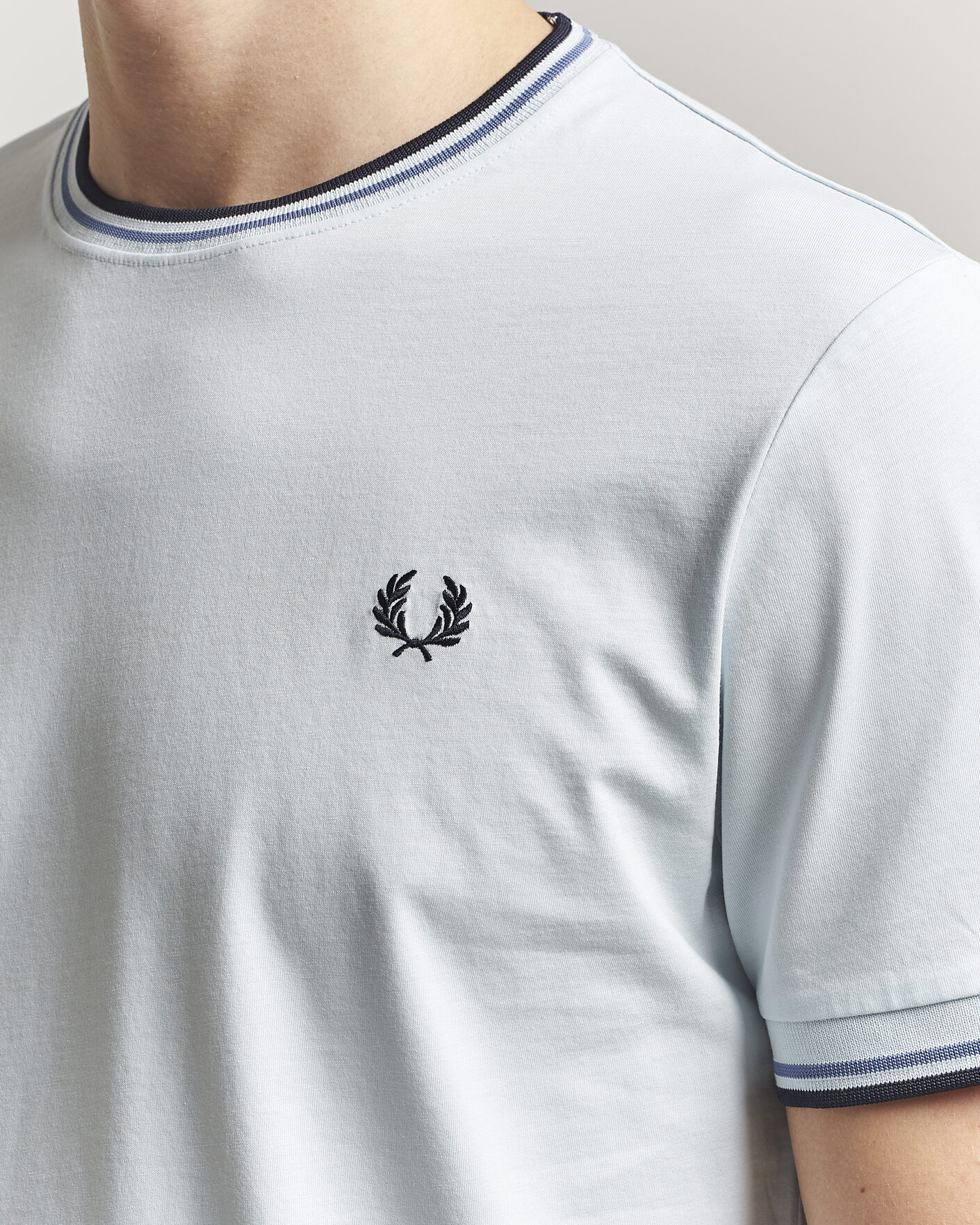 Homme | T-shirts | Fred Perry | Twin Tipped T-Shirt Light Ice