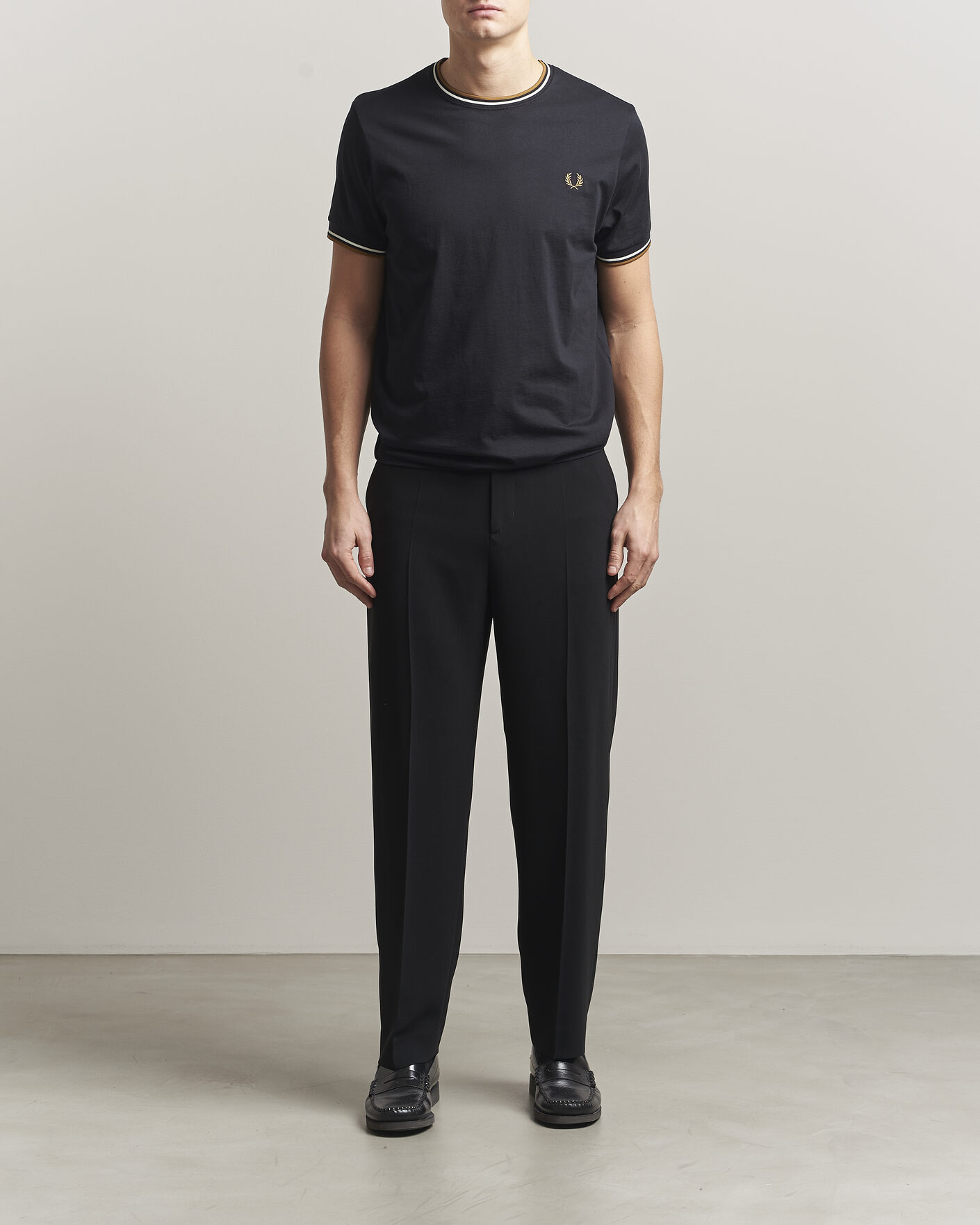 Homme | T-shirts | Fred Perry | Twin Tipped T-Shirt Black