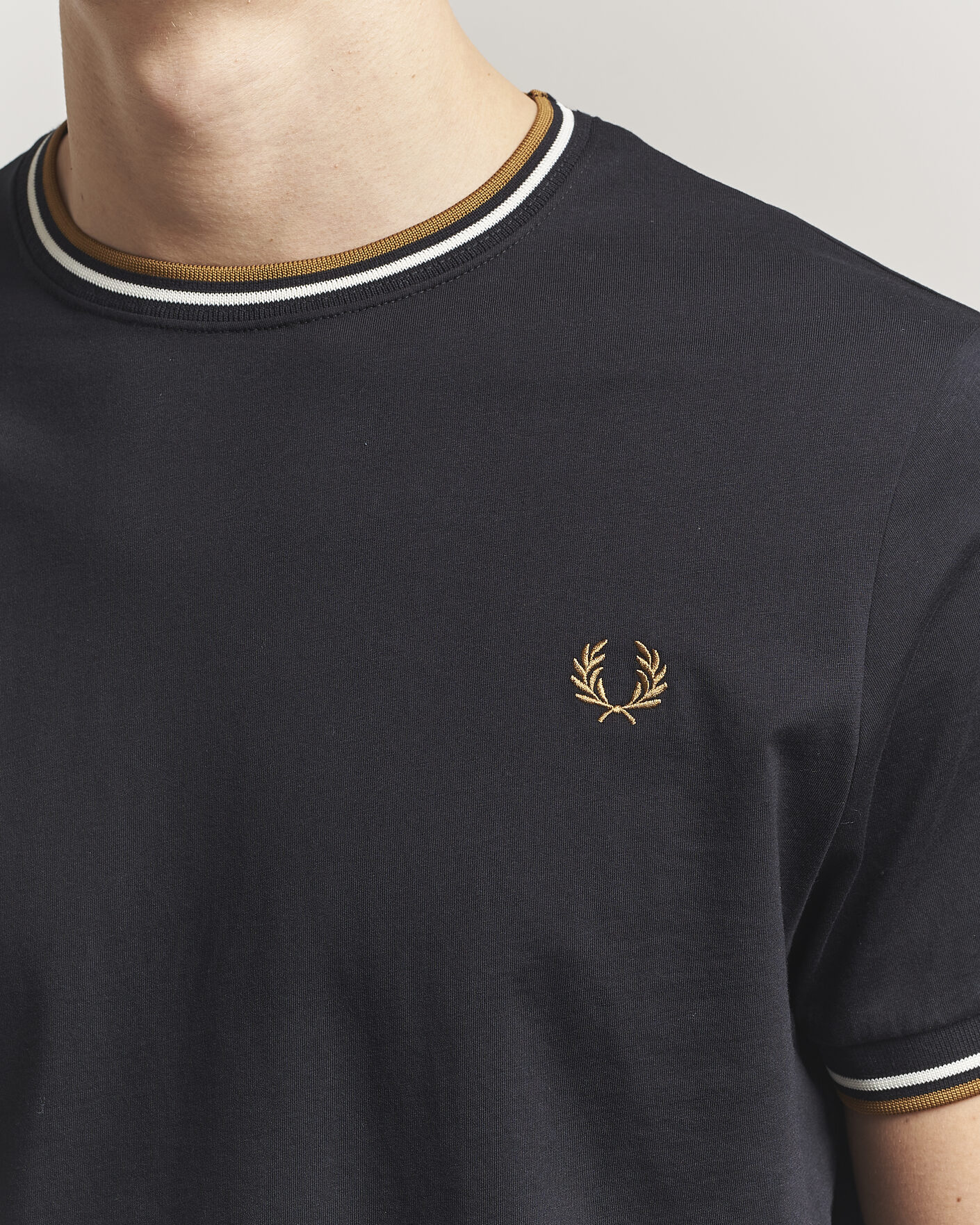 Homme | T-shirts | Fred Perry | Twin Tipped T-Shirt Black