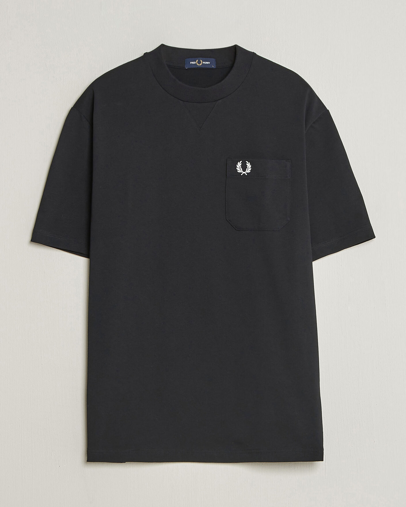 Homme | T-shirts | Fred Perry | Heavy Pocket T-Shirt Black