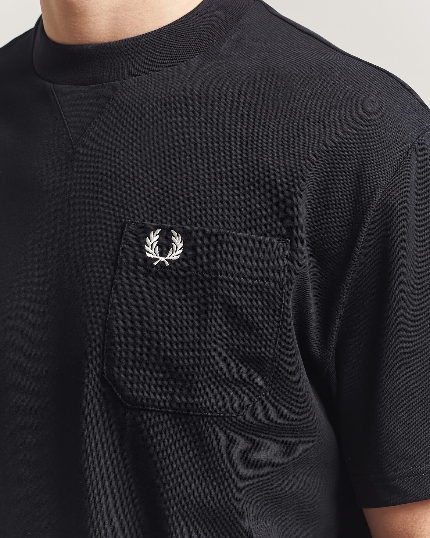 Homme | T-shirts | Fred Perry | Heavy Pocket T-Shirt Black
