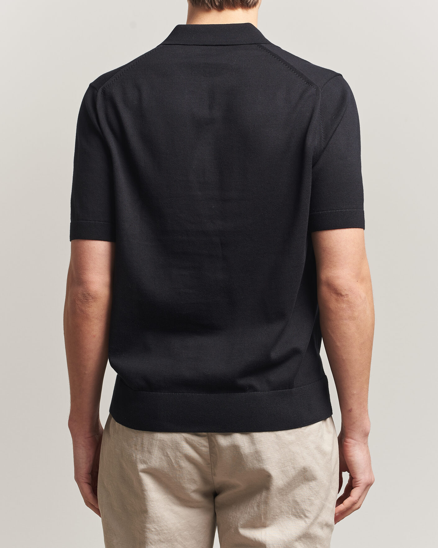 Homme | Polos | Fred Perry | Cotton Knitted Polo Black