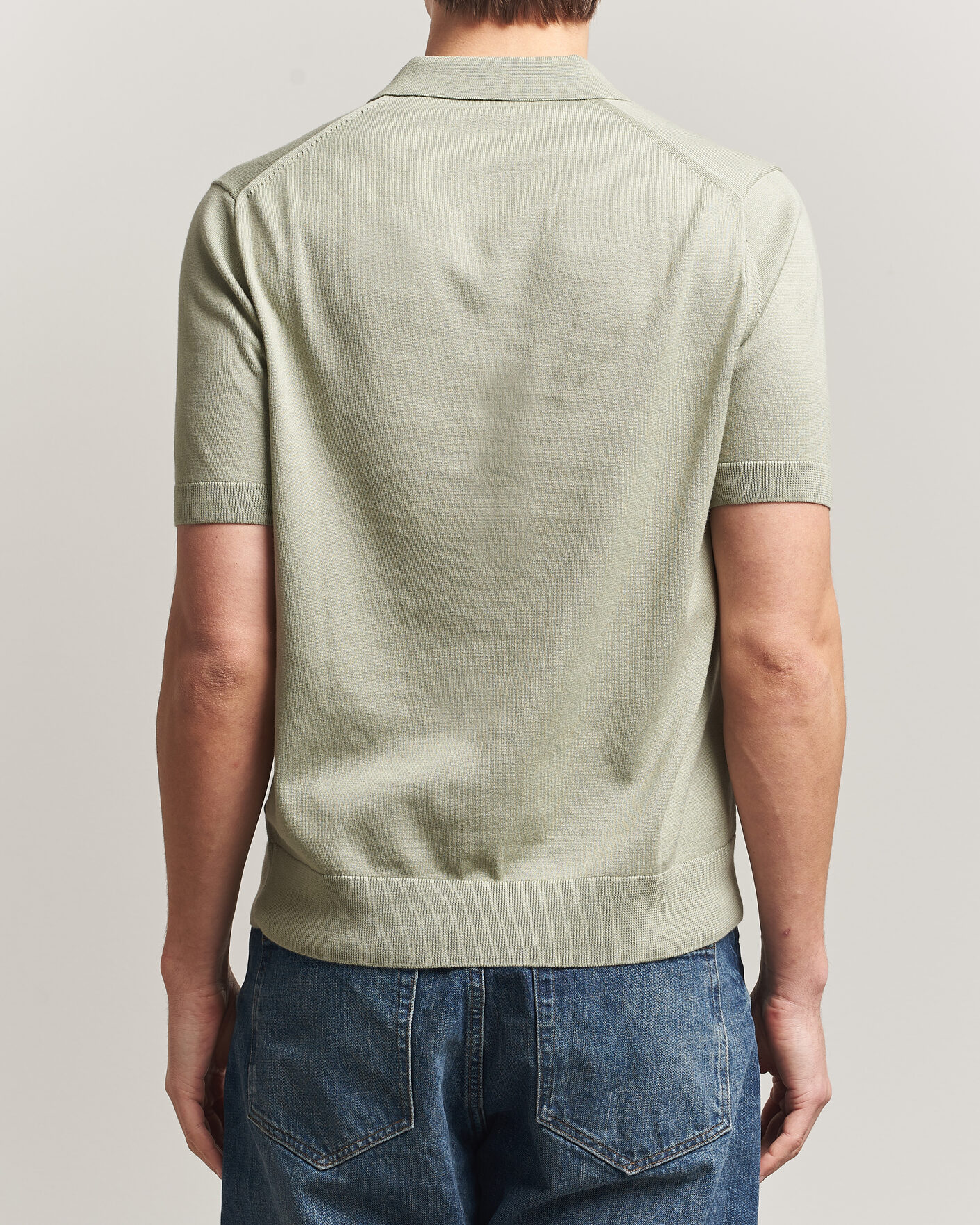 Homme | Polos | Fred Perry | Cotton Knitted Polo Seagrass Green