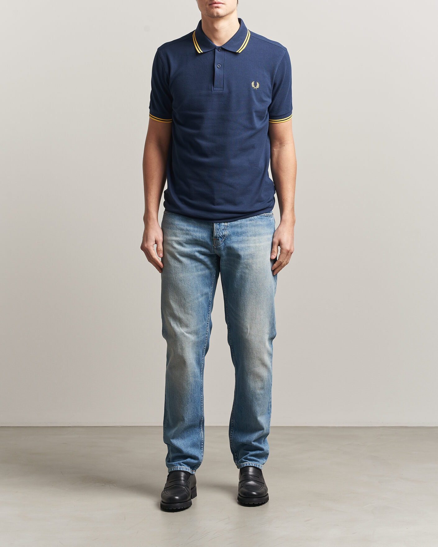 Homme | Polos | Fred Perry | Twin Tipped Polo Shirt Tennis Blue