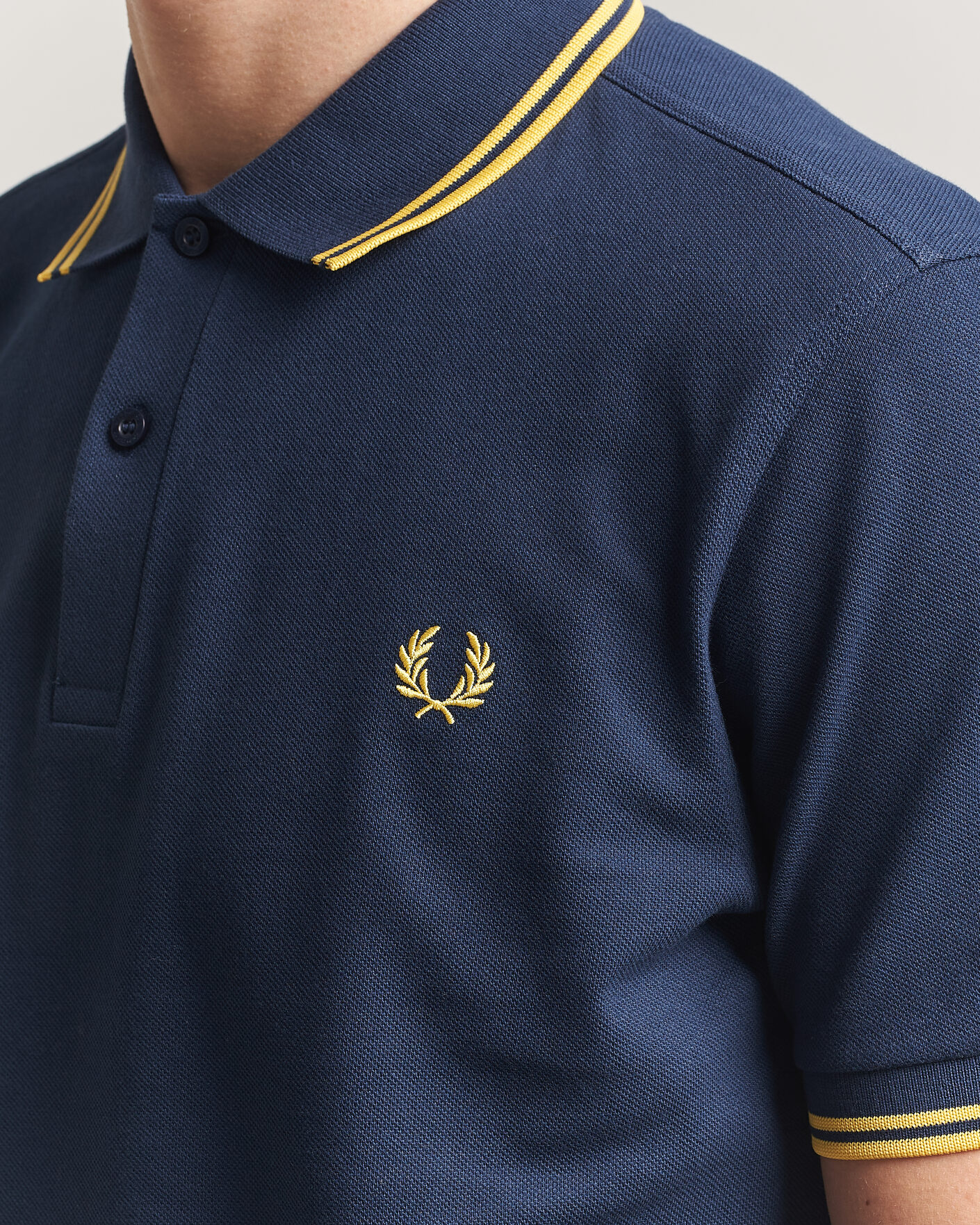Homme | Polos | Fred Perry | Twin Tipped Polo Shirt Tennis Blue