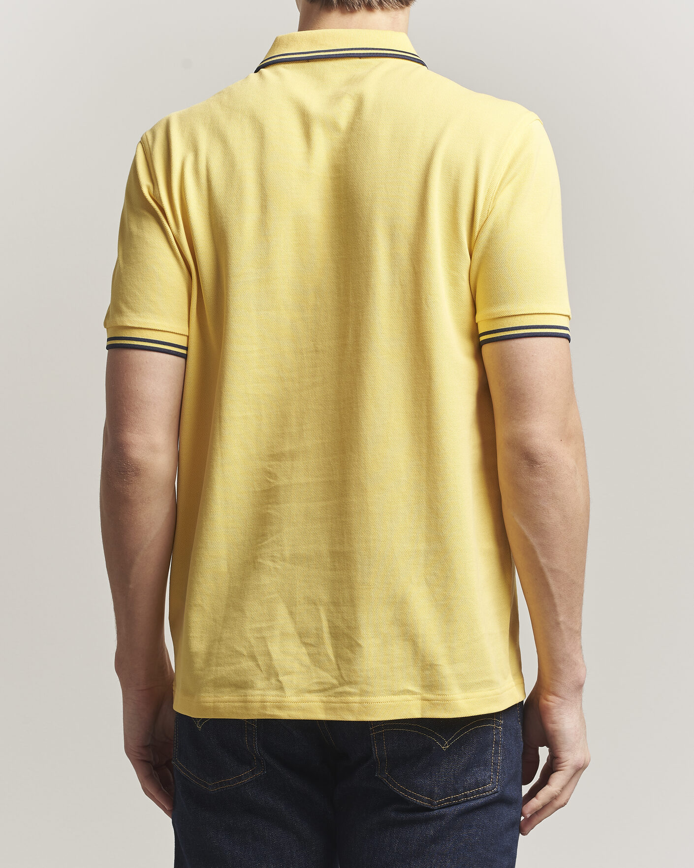 Homme | Polos | Fred Perry | Twin Tipped Polo Shirt Lemon Yellow