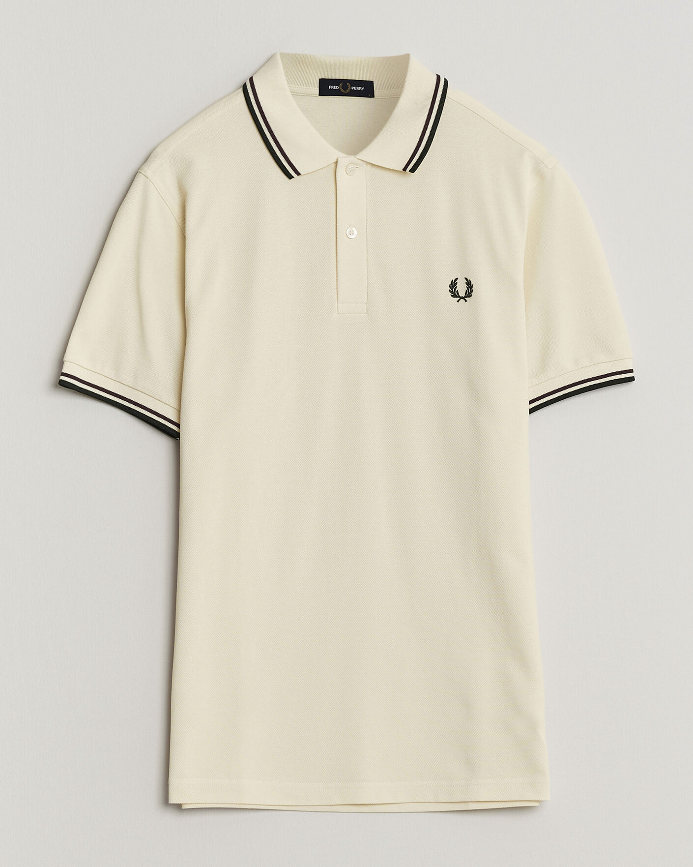 Homme | Polos | Fred Perry | Twin Tipped Polo Shirt Ecru