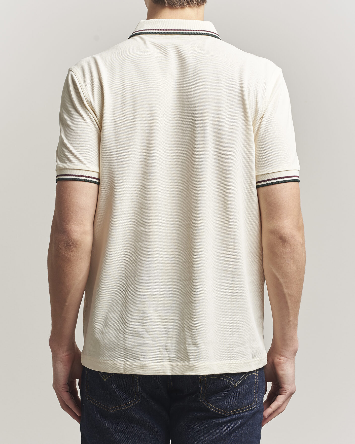 Homme | Polos | Fred Perry | Twin Tipped Polo Shirt Ecru
