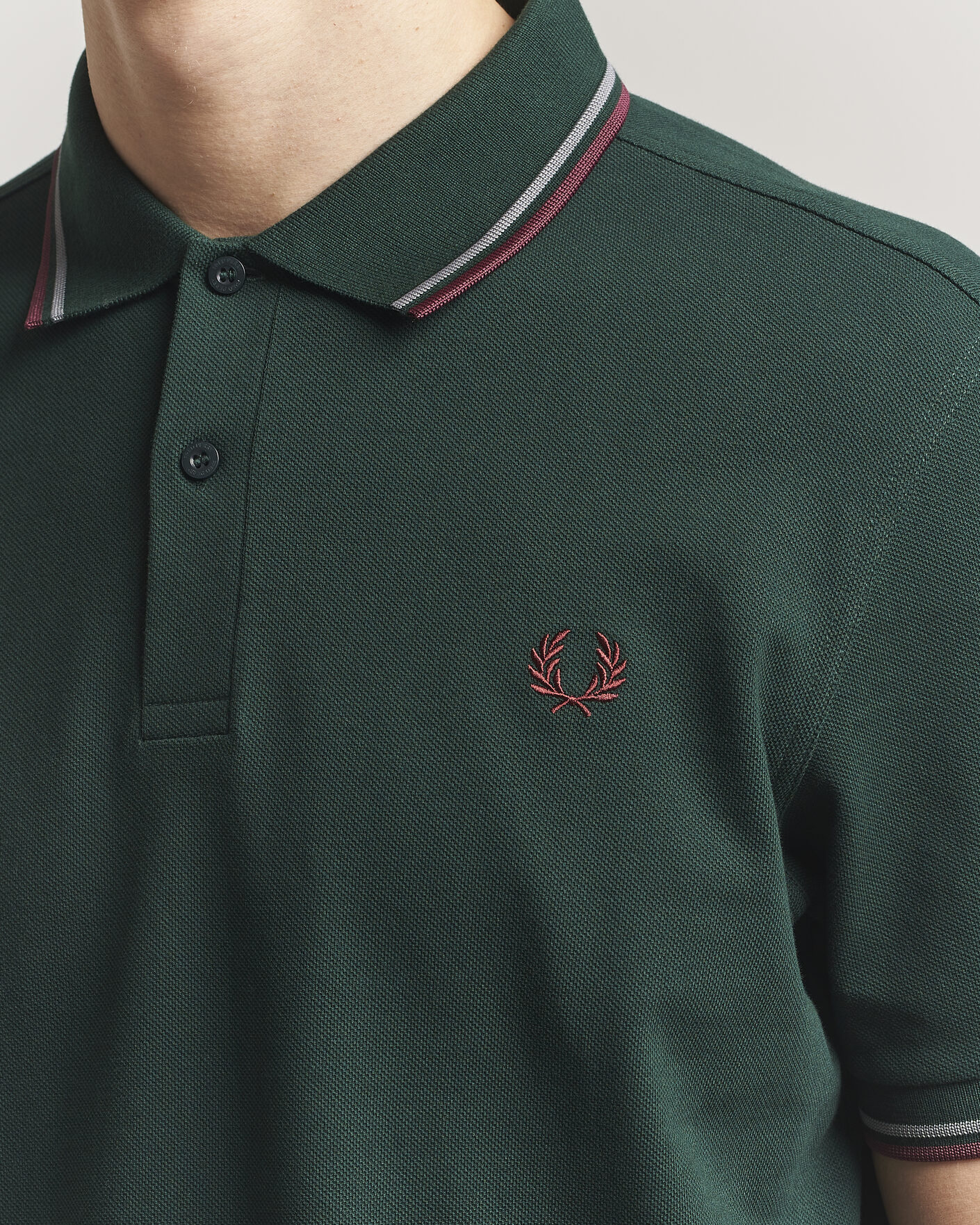 Homme | Polos | Fred Perry | Twin Tipped Polo Shirt Grassroots Green