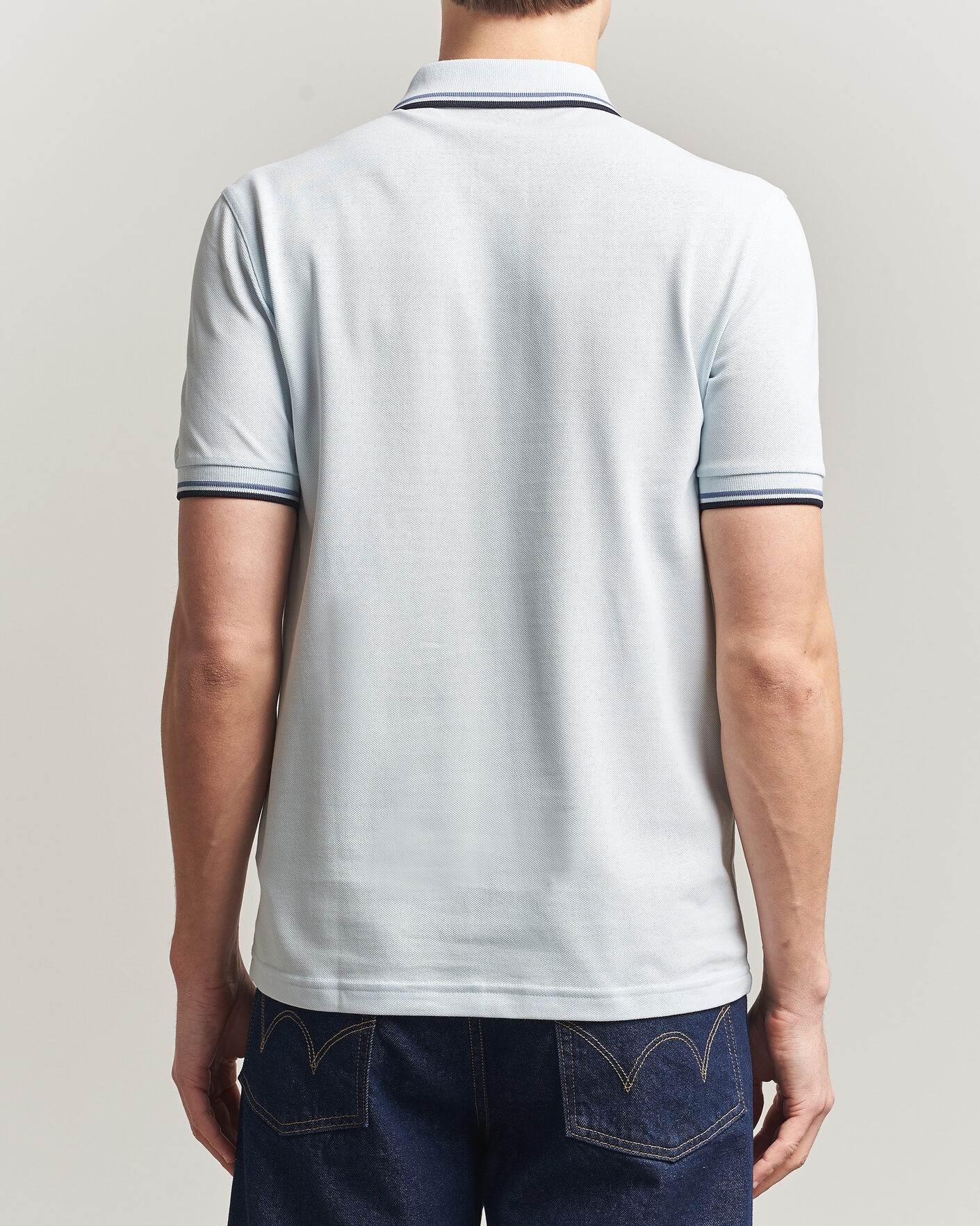 Homme | Polos | Fred Perry | Twin Tipped Polo Shirt Light Ice