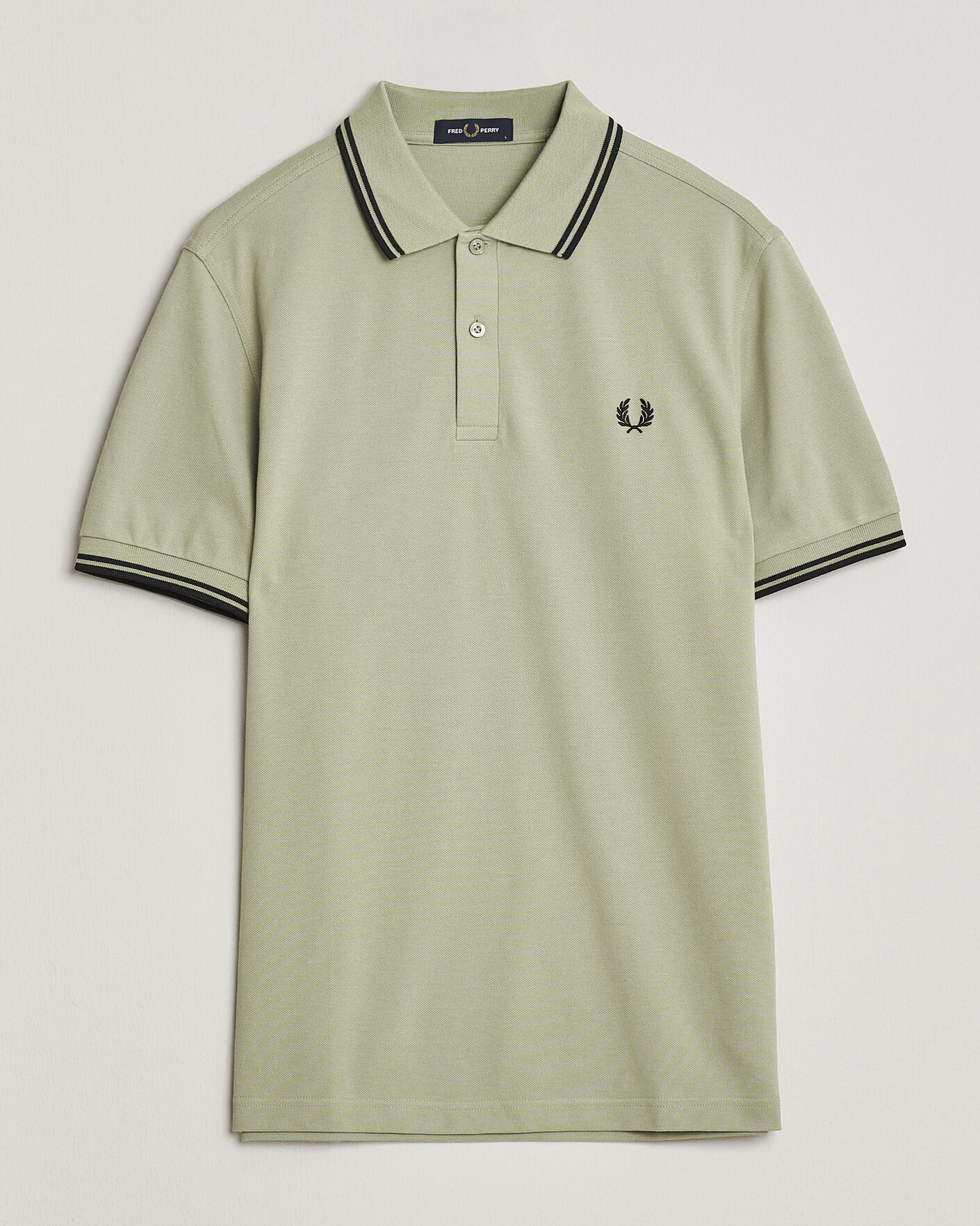 Homme | Polos | Fred Perry | Twin Tipped Polo Shirt Seagrass Green