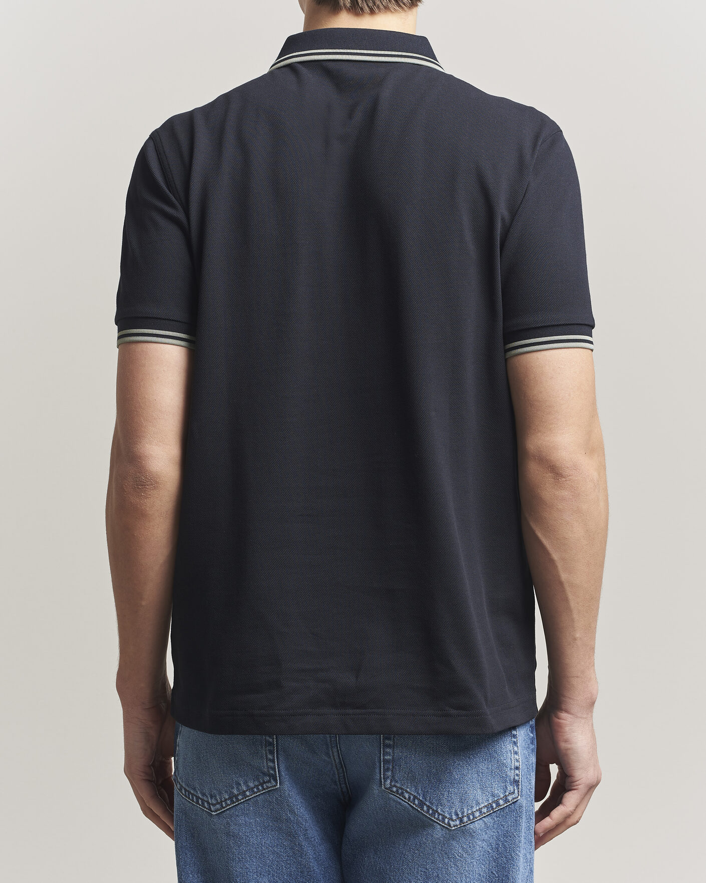 Homme | Polos | Fred Perry | Twin Tipped Polo Shirt Navy