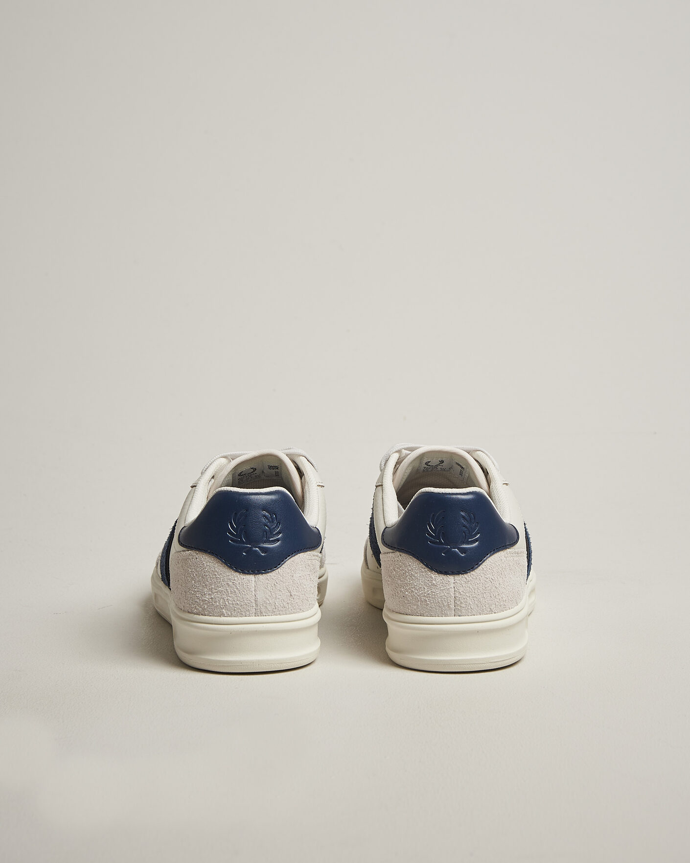 Homme | Baskets | Fred Perry | B4 Leather/Suede Sneaker Porcelain/Navy