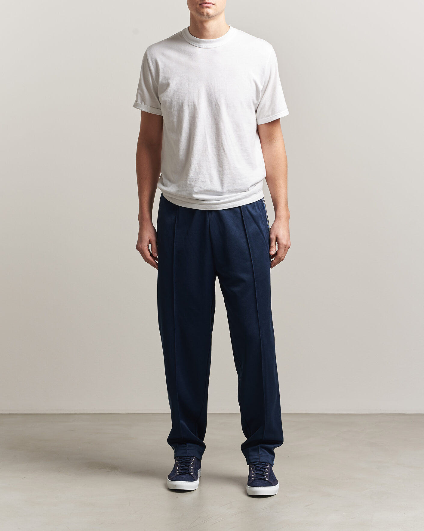 Homme | Pantalons | Fred Perry | Tramline Taped Track Pants Tennis Blue