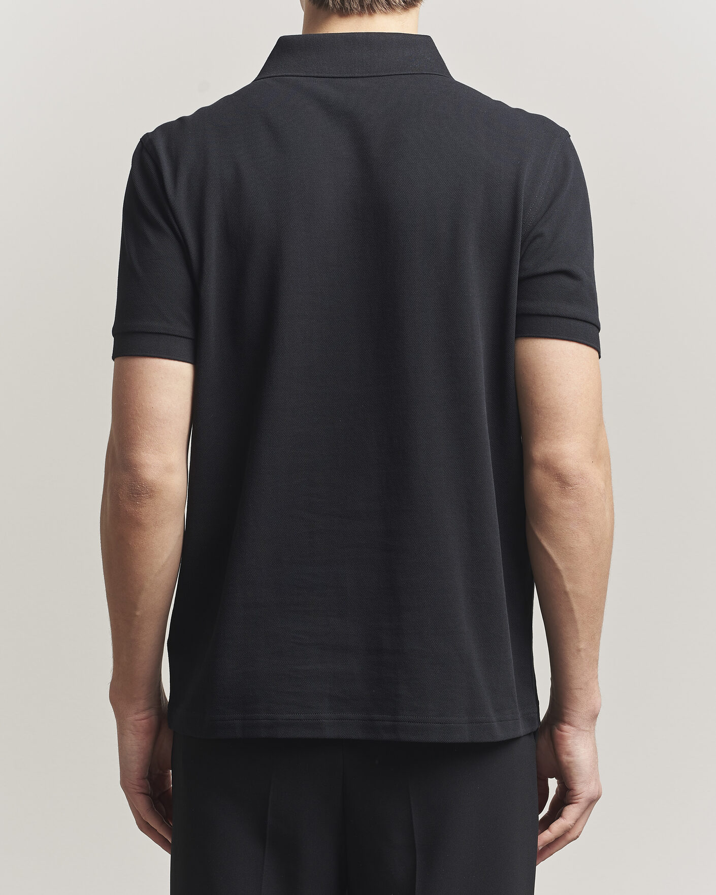 Homme | Polos | Fred Perry | Tramline Half Zip Polo Black