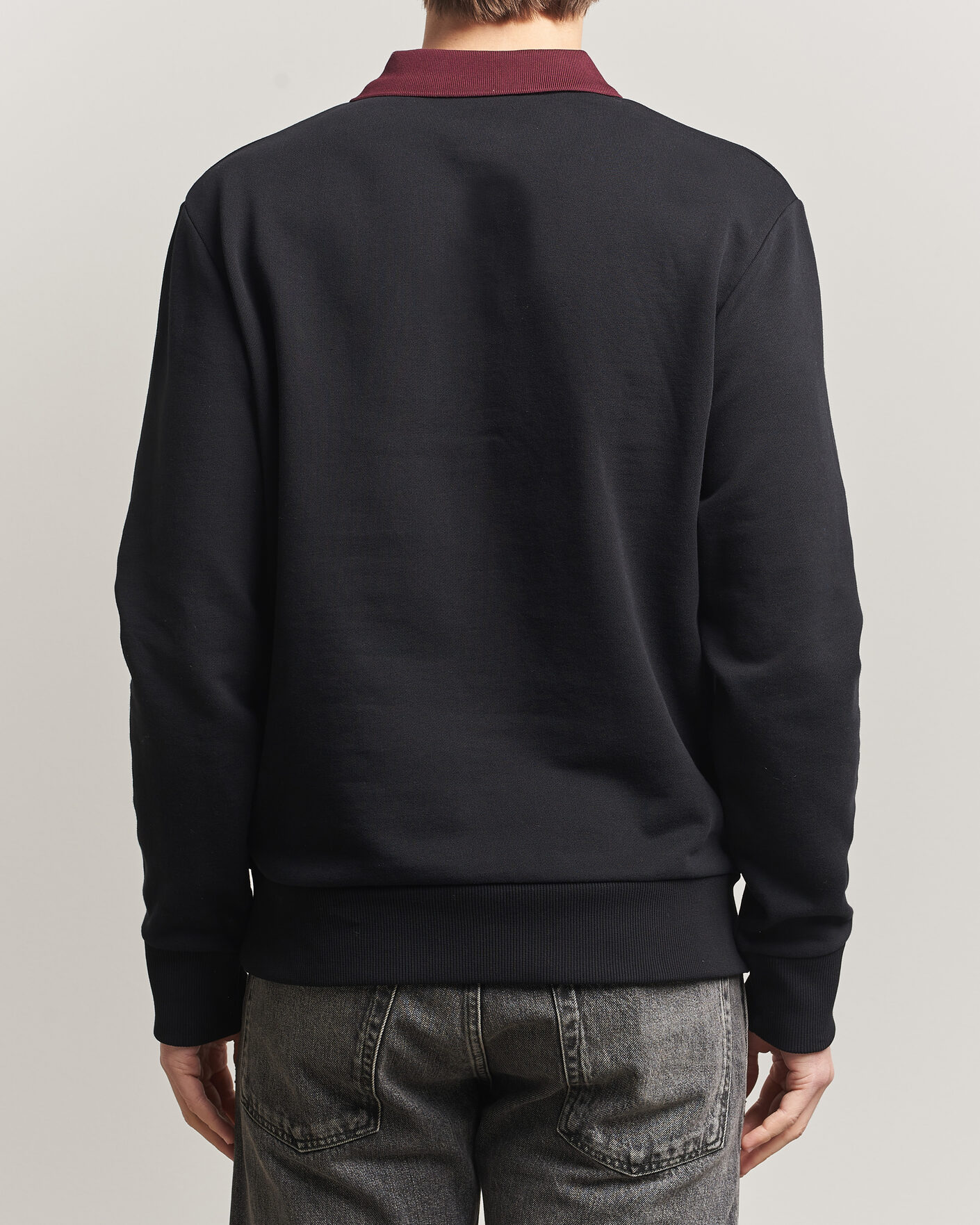 Homme | Pulls Et Tricots | Fred Perry | Embroidered Paneled Polo Sweater Black
