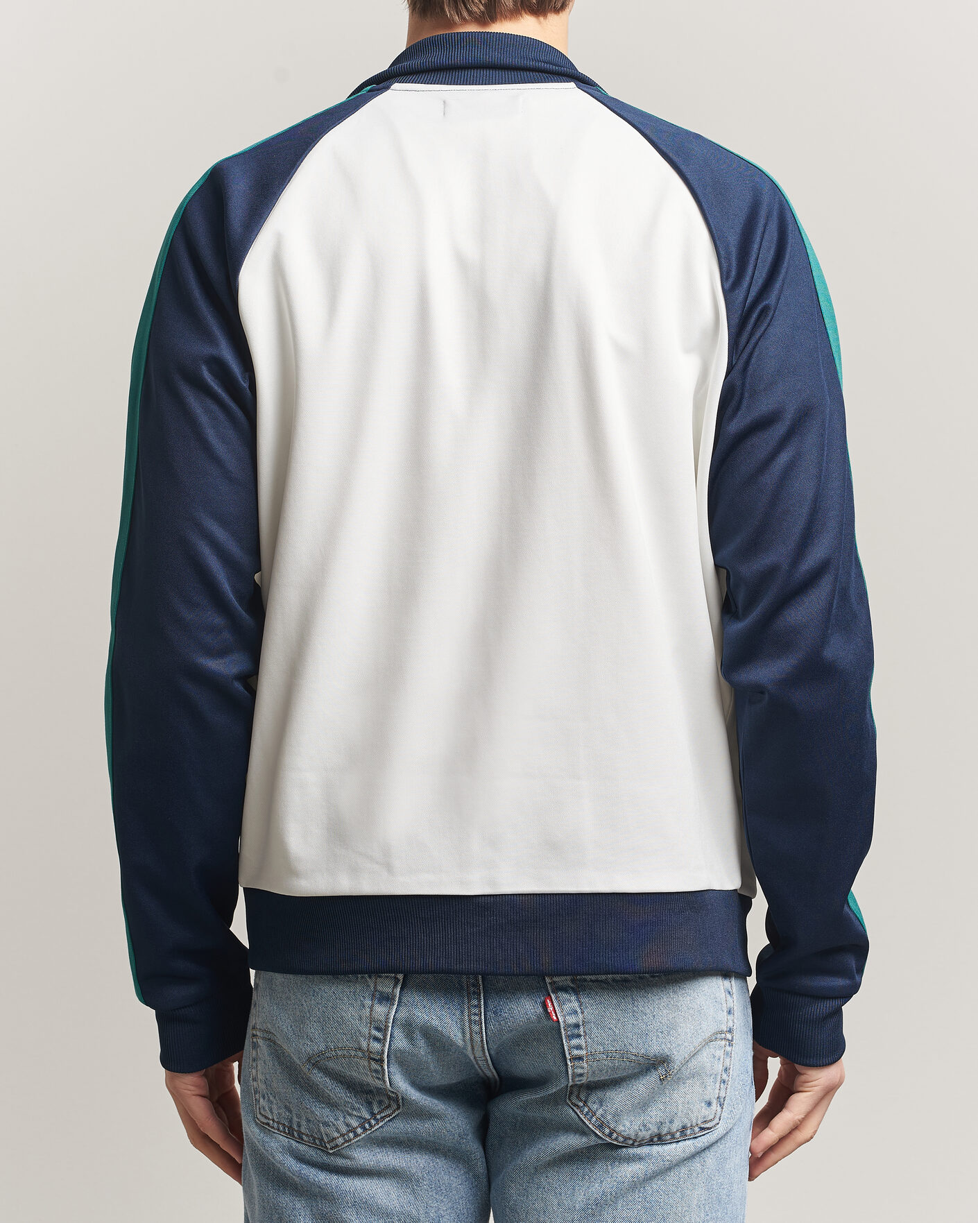Homme | Pulls Et Tricots | Fred Perry | Contrast Sleeve Track Jacket Snow White