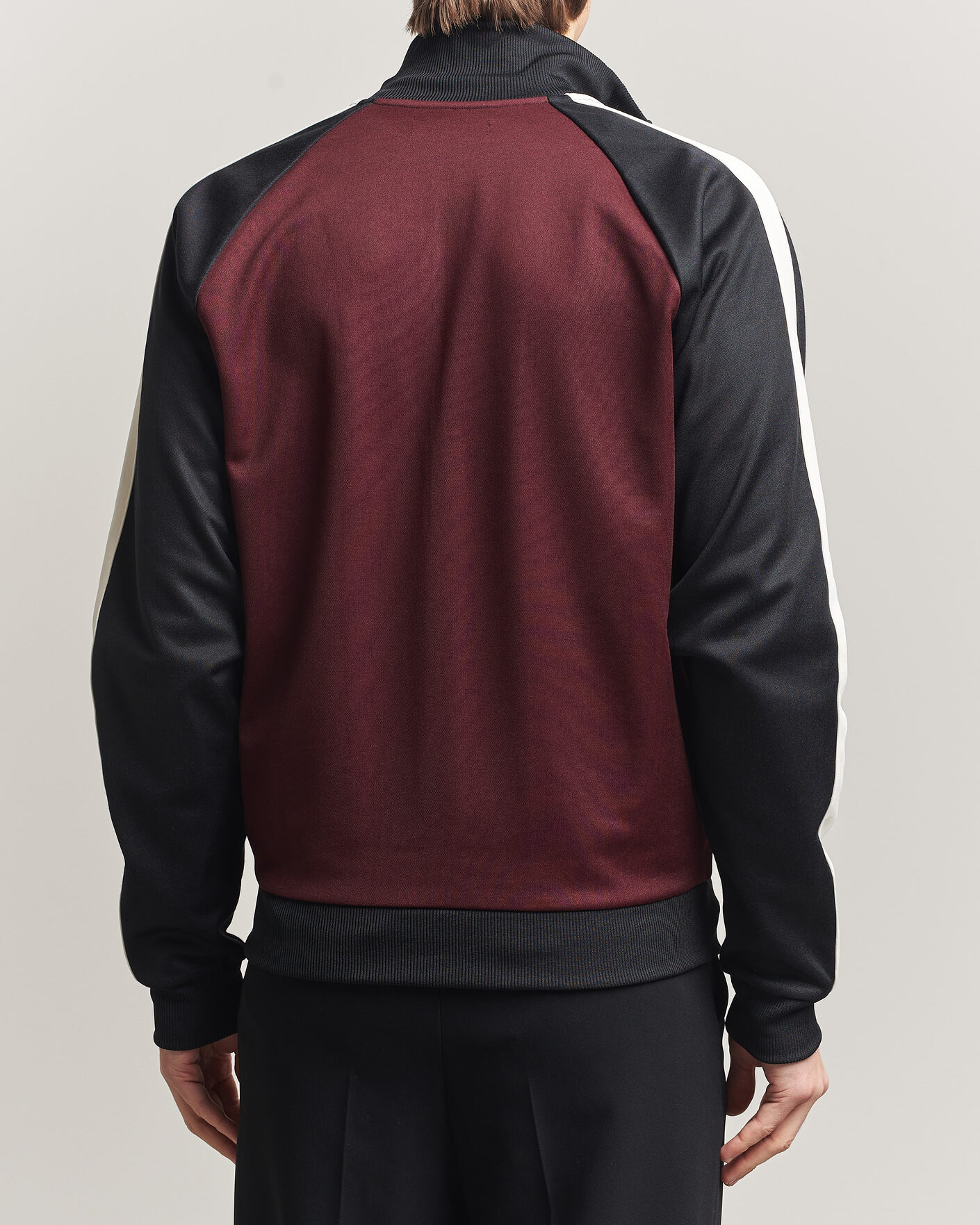 Homme | Pulls Et Tricots | Fred Perry | Contrast Sleeve Track Jacket Oxblood