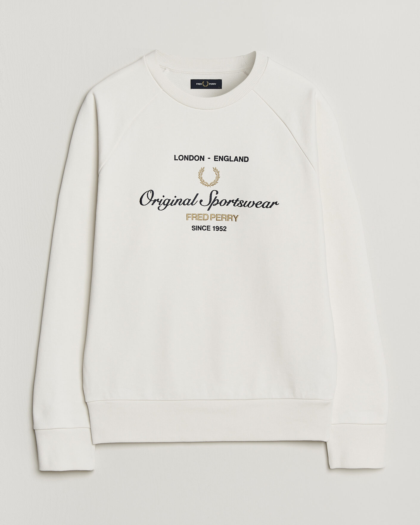 Homme | Pulls Et Tricots | Fred Perry | Original Sportswear Sweatshirt Snow White