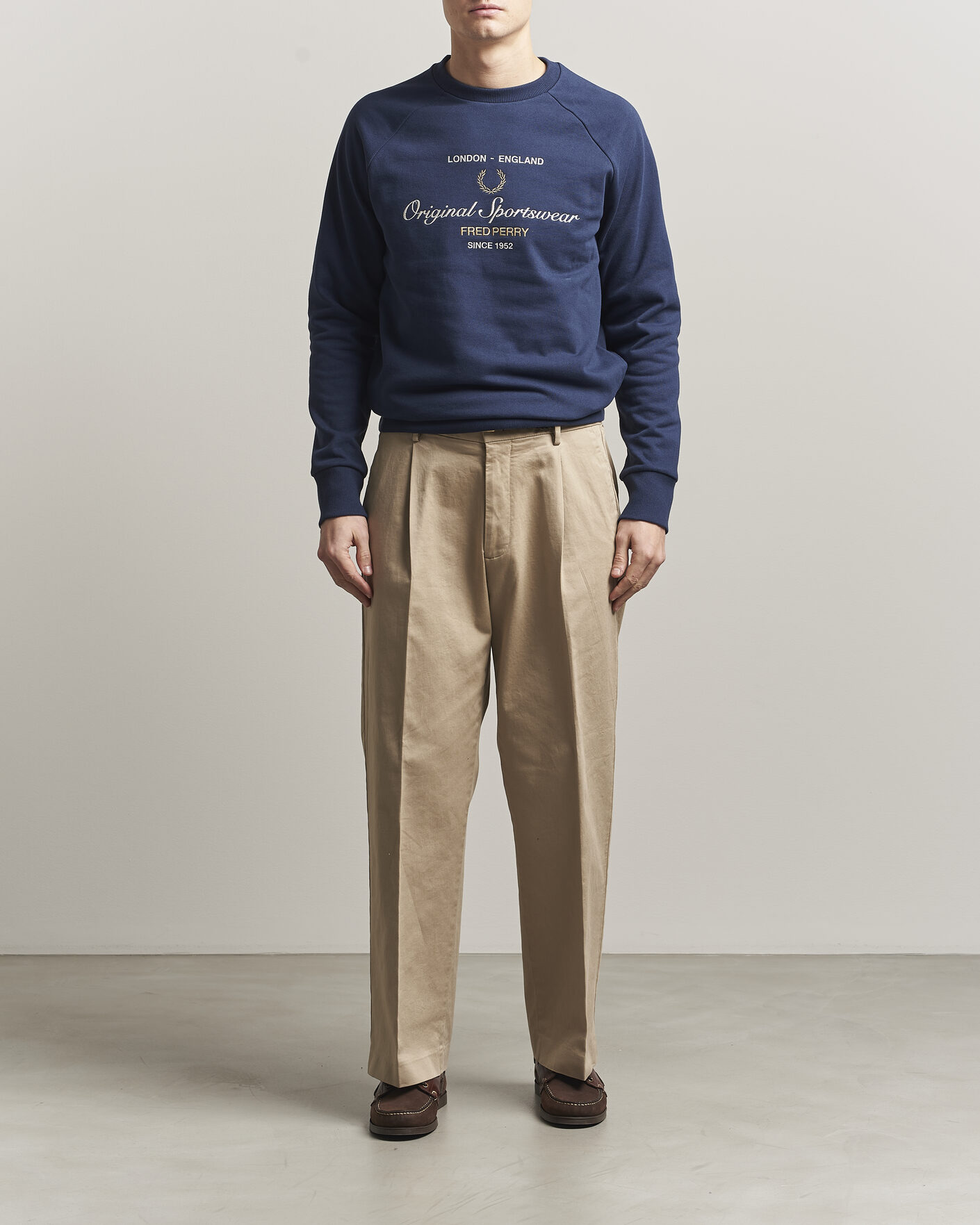 Homme | Pulls Et Tricots | Fred Perry | Original Sportswear Sweatshirt Tennis Blue